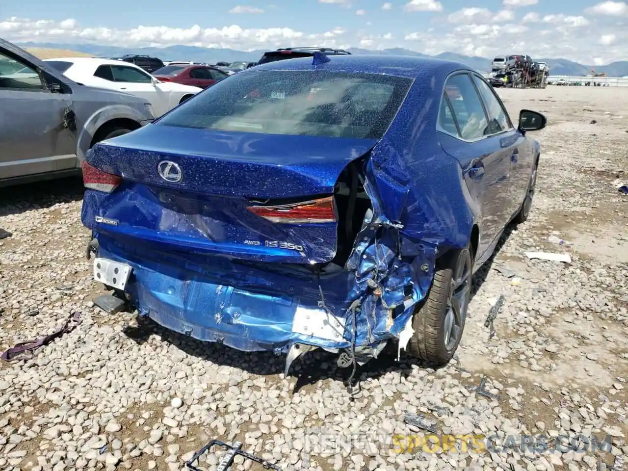 4 Photograph of a damaged car JTHCZ1D20K5016207 LEXUS IS 2019