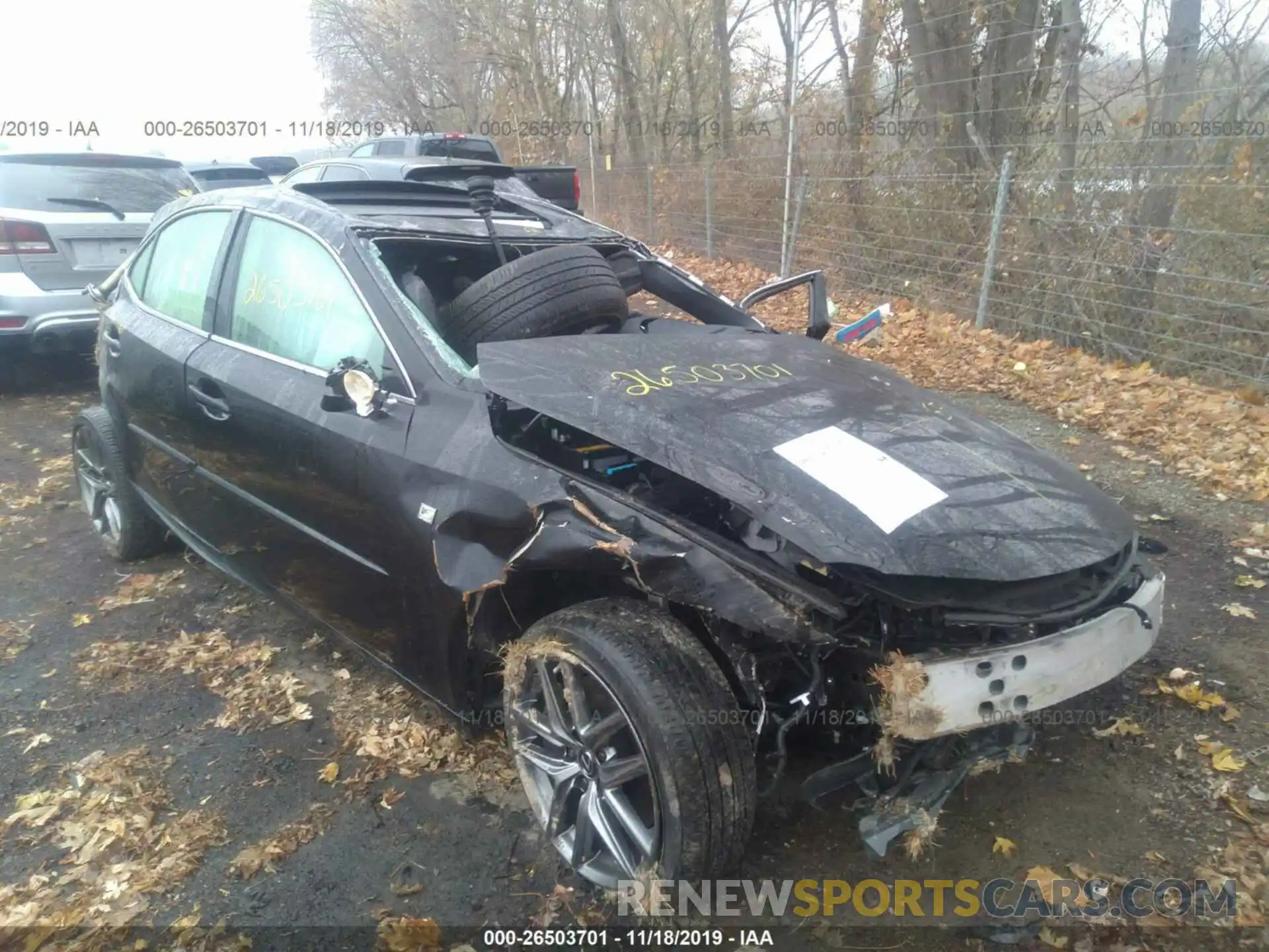 1 Photograph of a damaged car JTHCZ1D23K5016573 LEXUS IS 2019