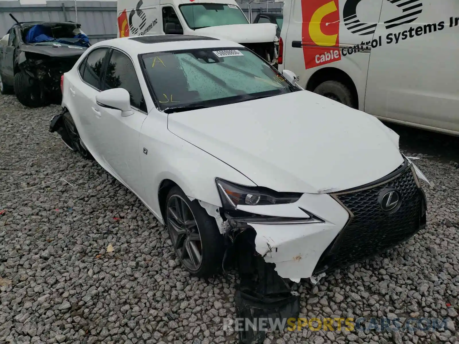 1 Photograph of a damaged car JTHCZ1D23K5016704 LEXUS IS 2019