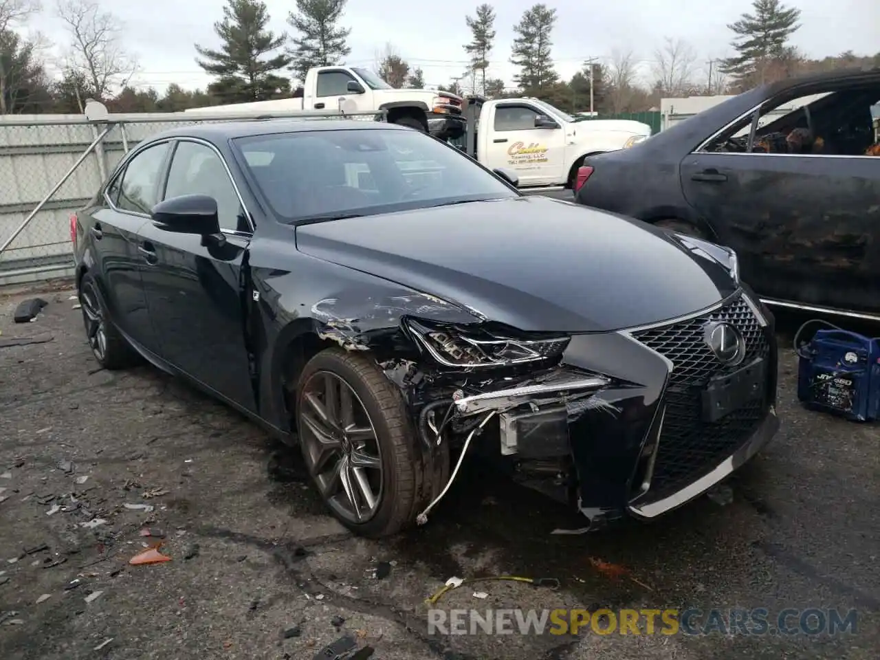 1 Photograph of a damaged car JTHCZ1D24K5017117 LEXUS IS 2019