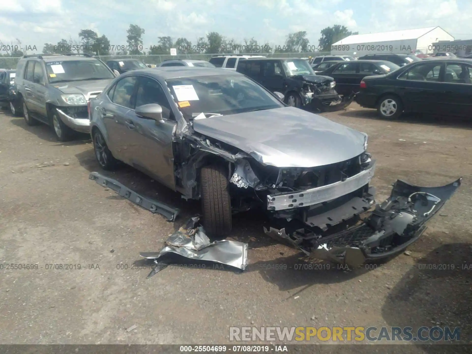 1 Photograph of a damaged car JTHCZ1D28K5016312 LEXUS IS 2019