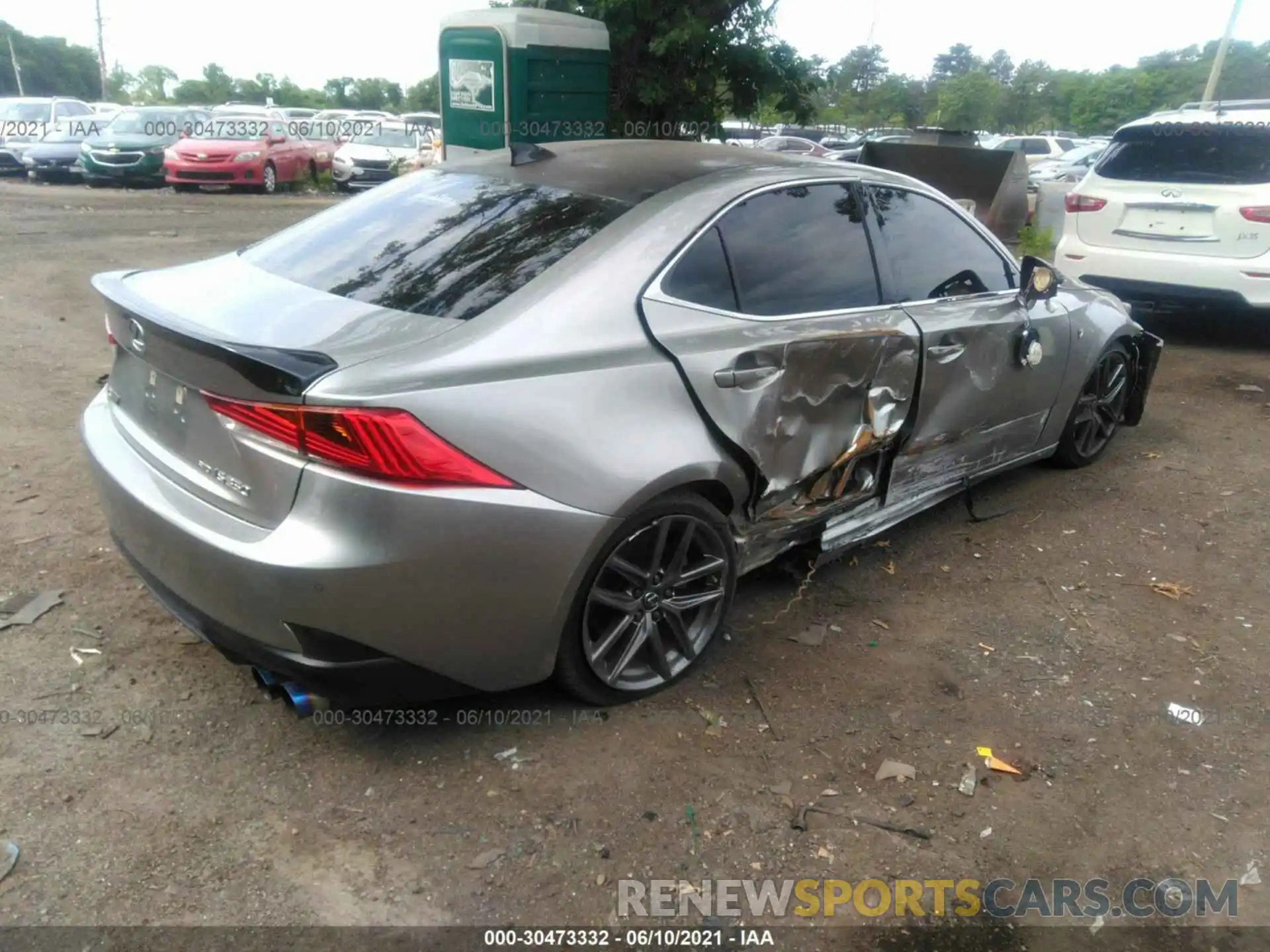 4 Photograph of a damaged car JTHCZ1D28K5016584 LEXUS IS 2019