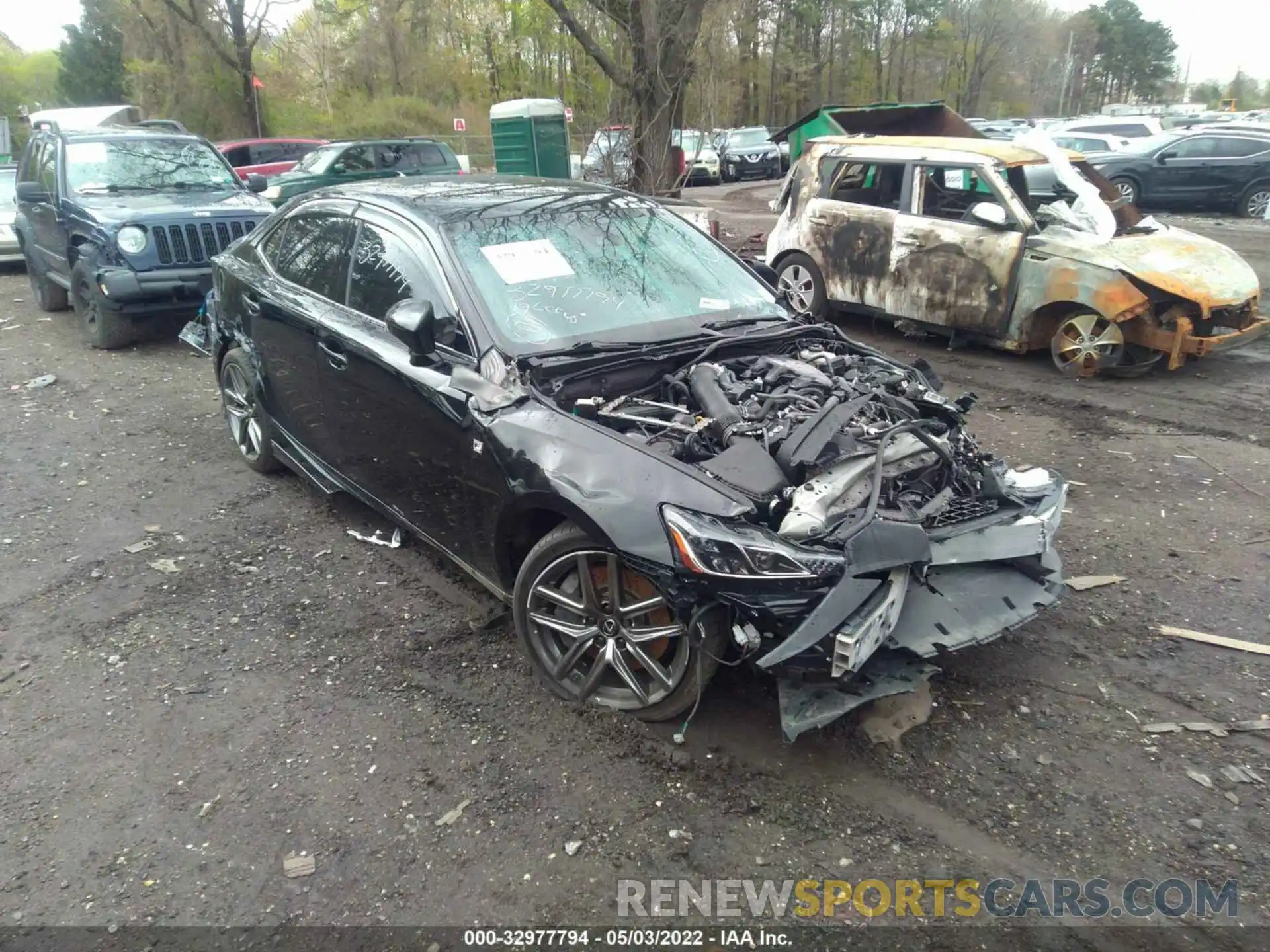 1 Photograph of a damaged car JTHCZ1D29K5016738 LEXUS IS 2019