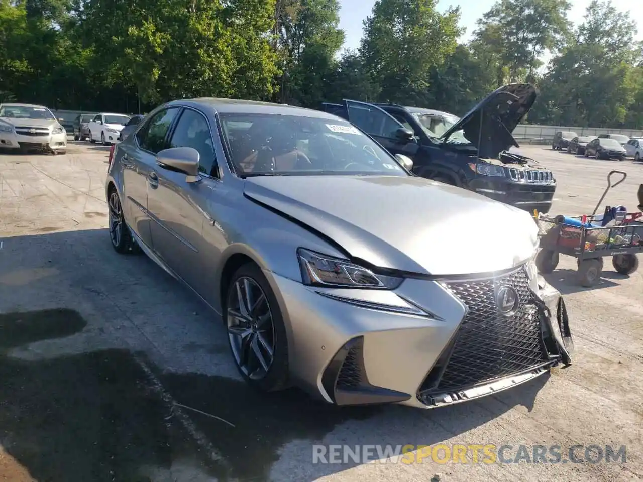 1 Photograph of a damaged car JTHCZ1D2XK5016618 LEXUS IS 2019