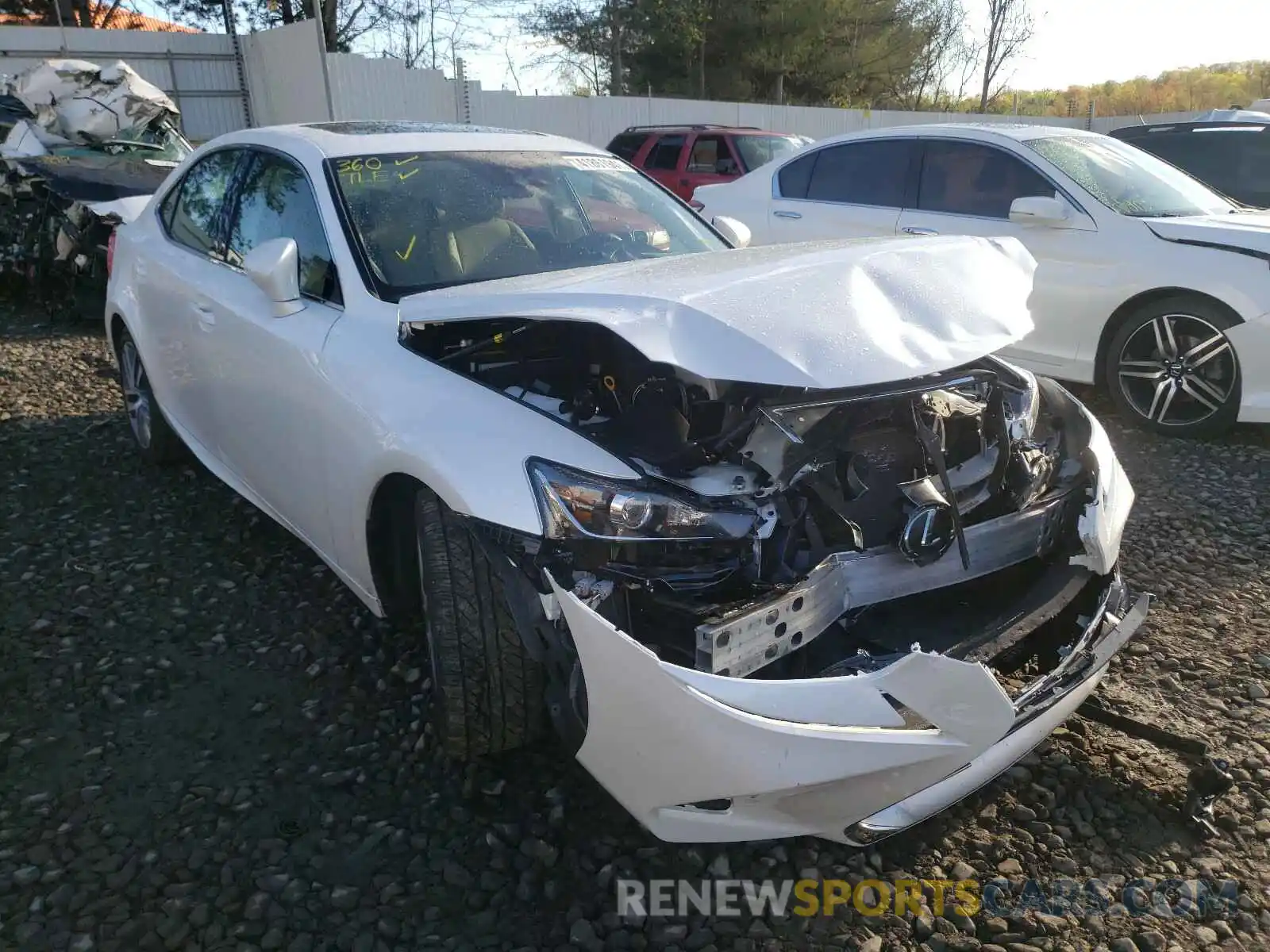 1 Photograph of a damaged car JTHA81F22L5042302 LEXUS IS 2020