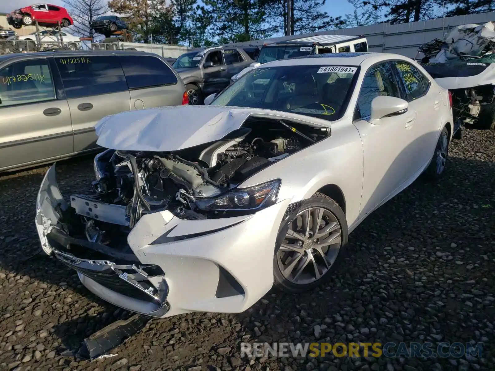 2 Photograph of a damaged car JTHA81F22L5042302 LEXUS IS 2020