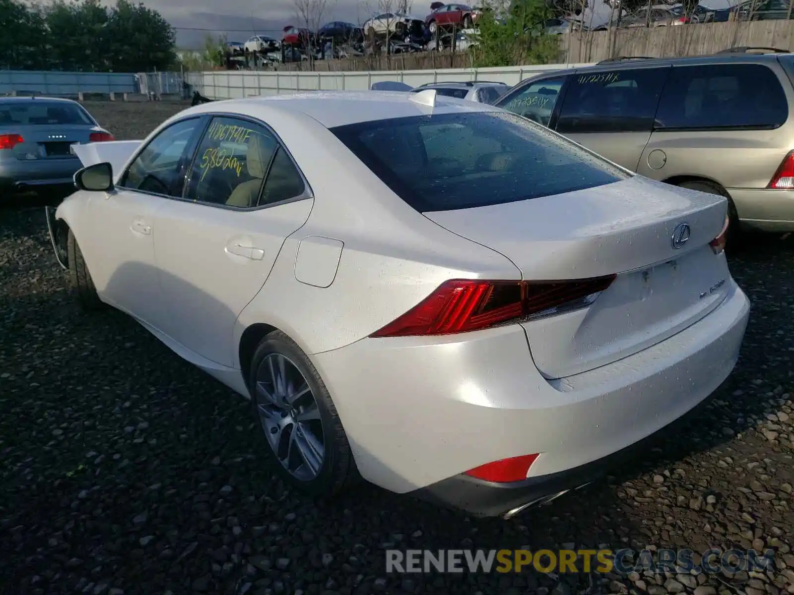 3 Photograph of a damaged car JTHA81F22L5042302 LEXUS IS 2020