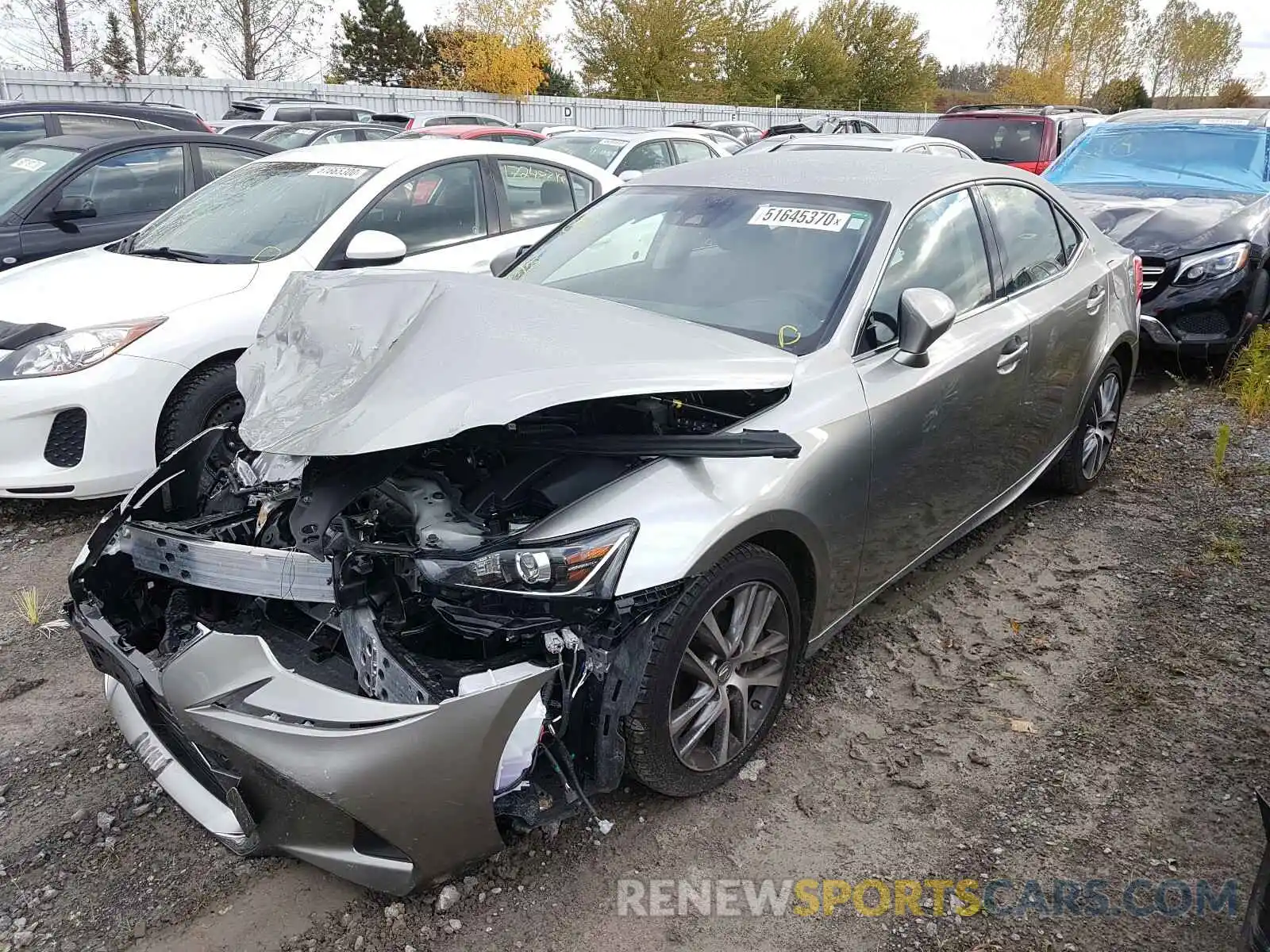 2 Photograph of a damaged car JTHA81F29L5041566 LEXUS IS 2020