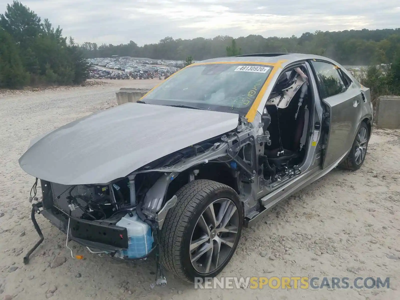 2 Photograph of a damaged car JTHAA1D20L5104965 LEXUS IS 2020