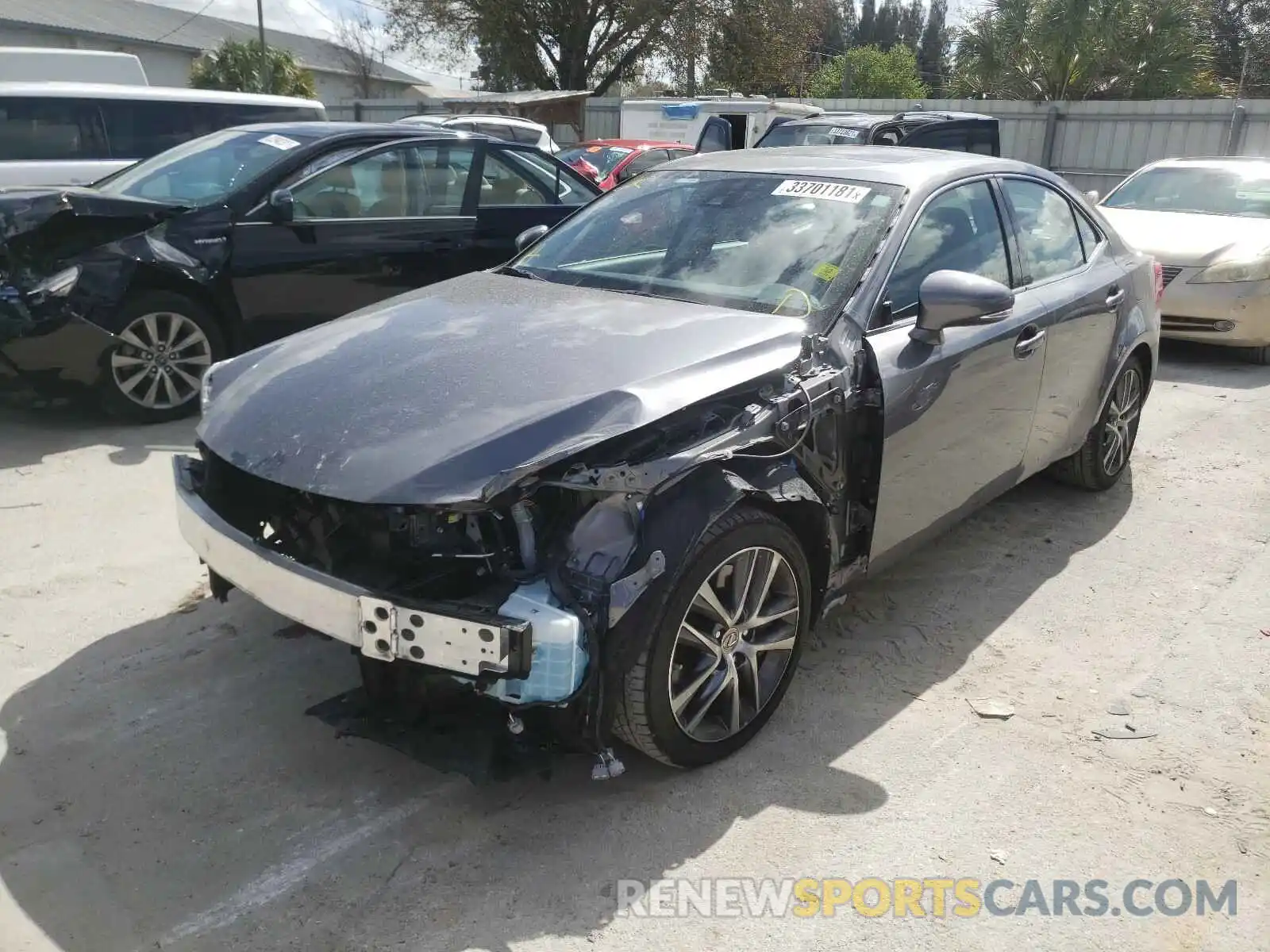 2 Photograph of a damaged car JTHAA1D21L5101847 LEXUS IS 2020