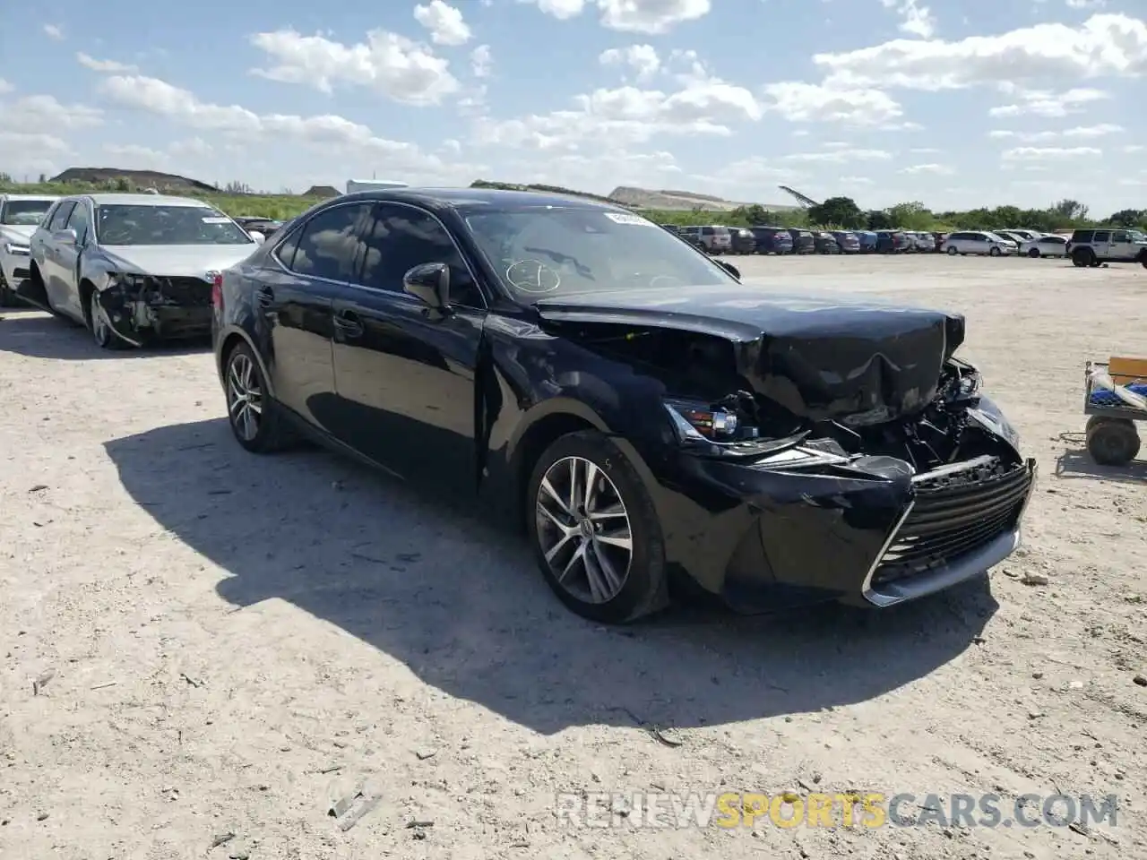 1 Photograph of a damaged car JTHAA1D21L5105865 LEXUS IS 2020