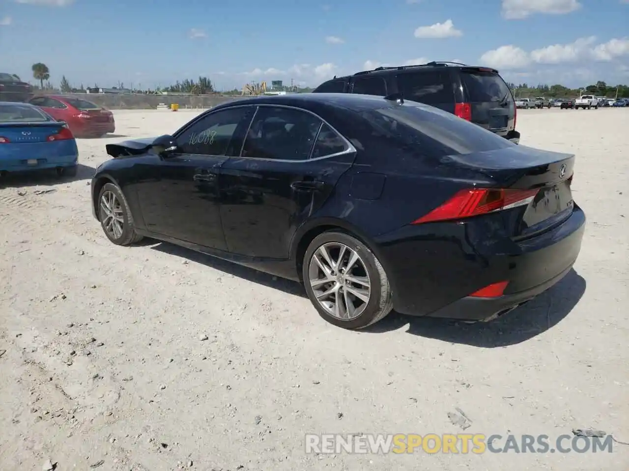 3 Photograph of a damaged car JTHAA1D21L5105865 LEXUS IS 2020