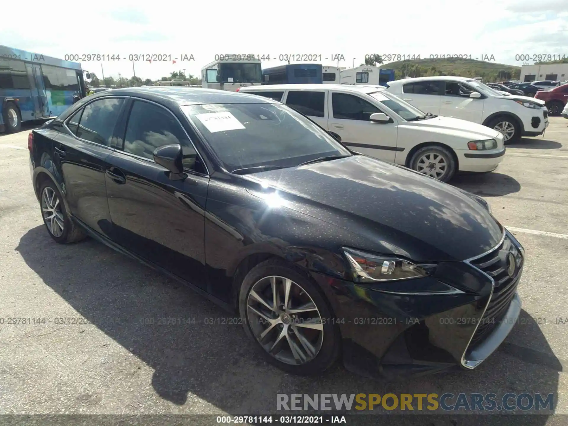 1 Photograph of a damaged car JTHAA1D21L5107597 LEXUS IS 2020