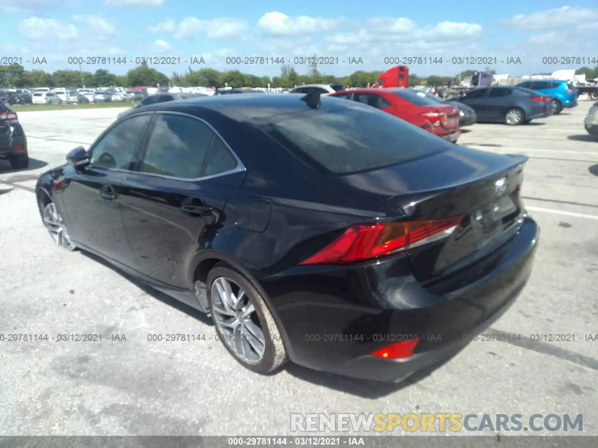 3 Photograph of a damaged car JTHAA1D21L5107597 LEXUS IS 2020