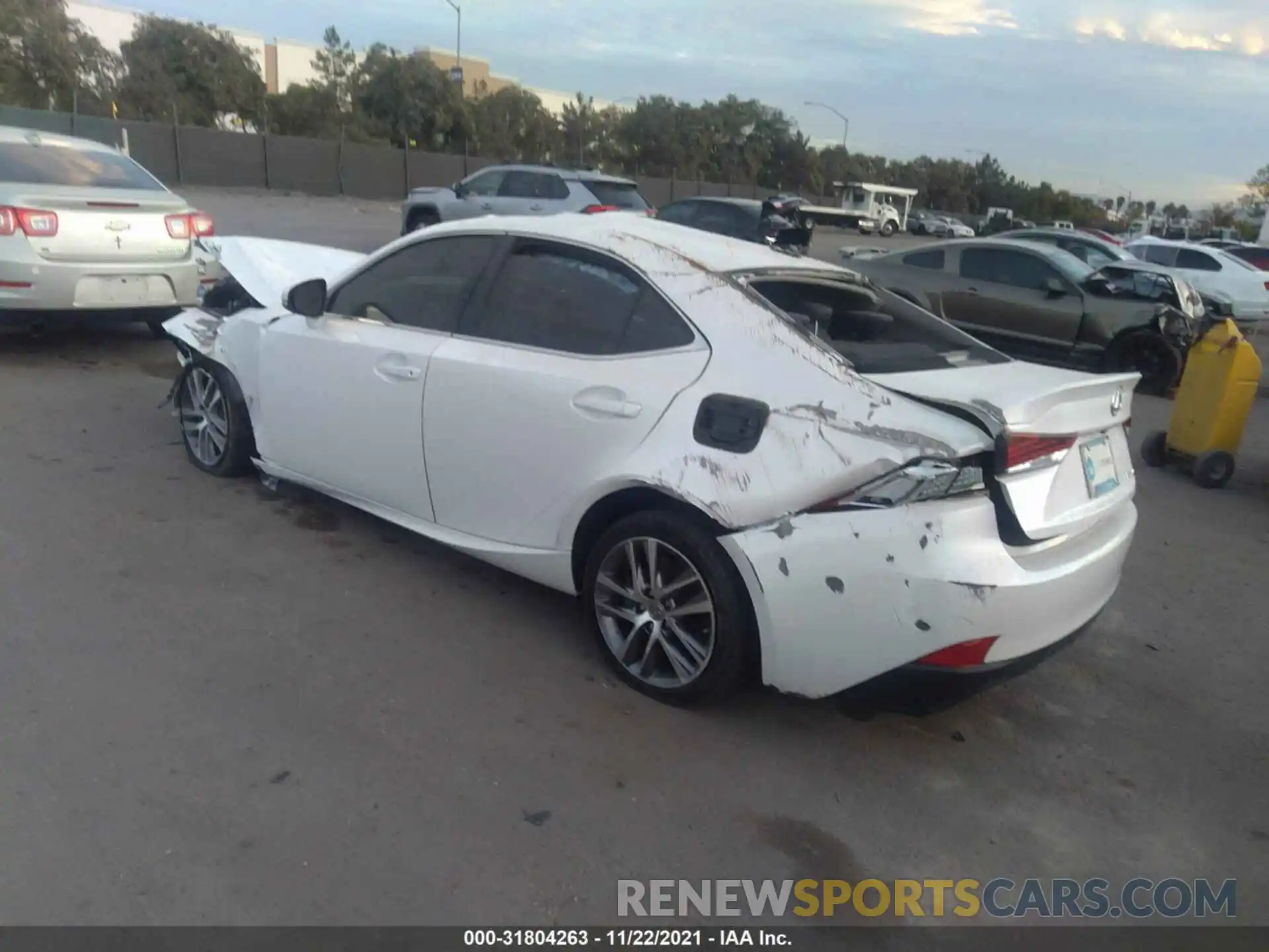 3 Photograph of a damaged car JTHAA1D22L5103235 LEXUS IS 2020