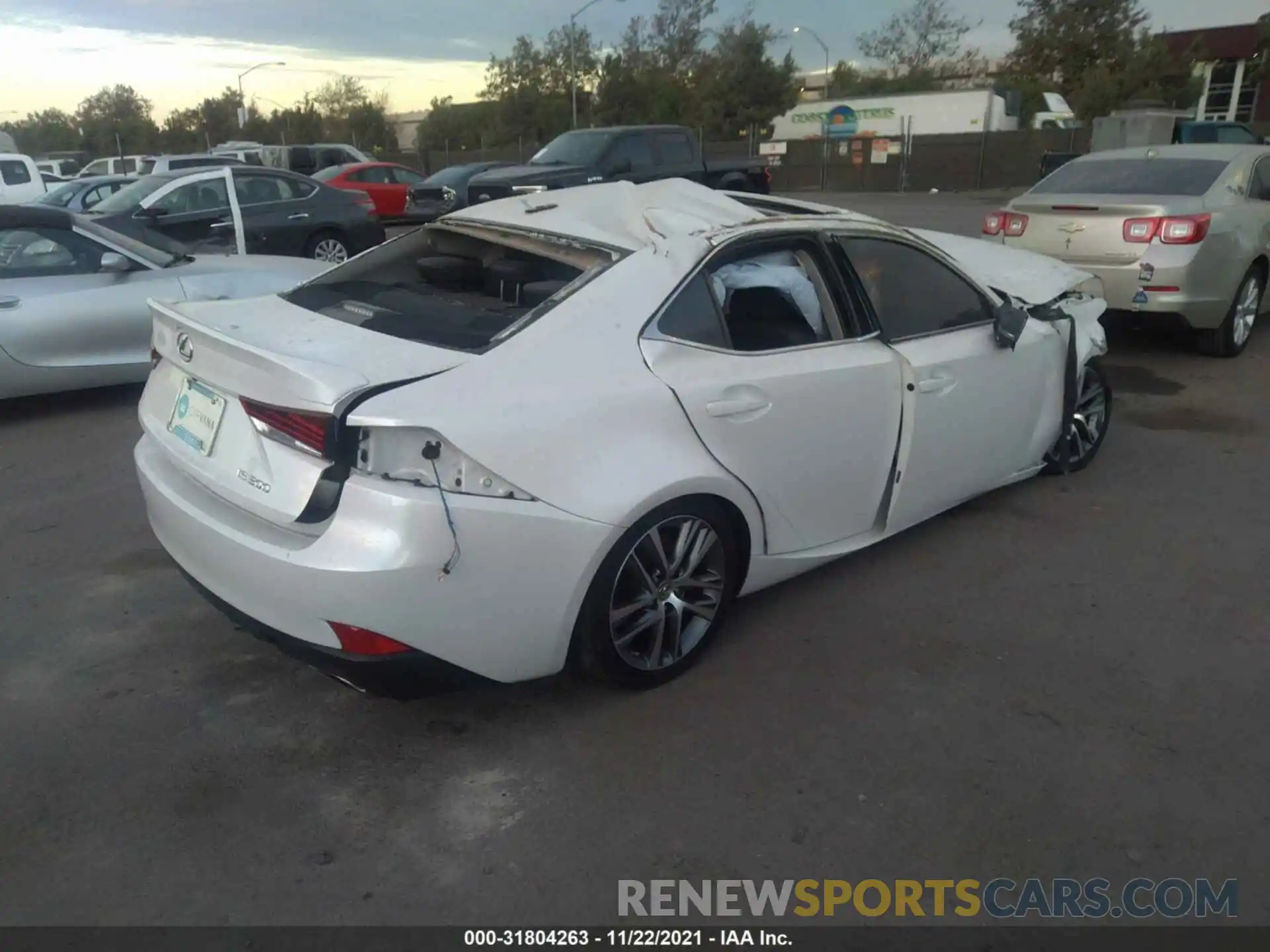 4 Photograph of a damaged car JTHAA1D22L5103235 LEXUS IS 2020