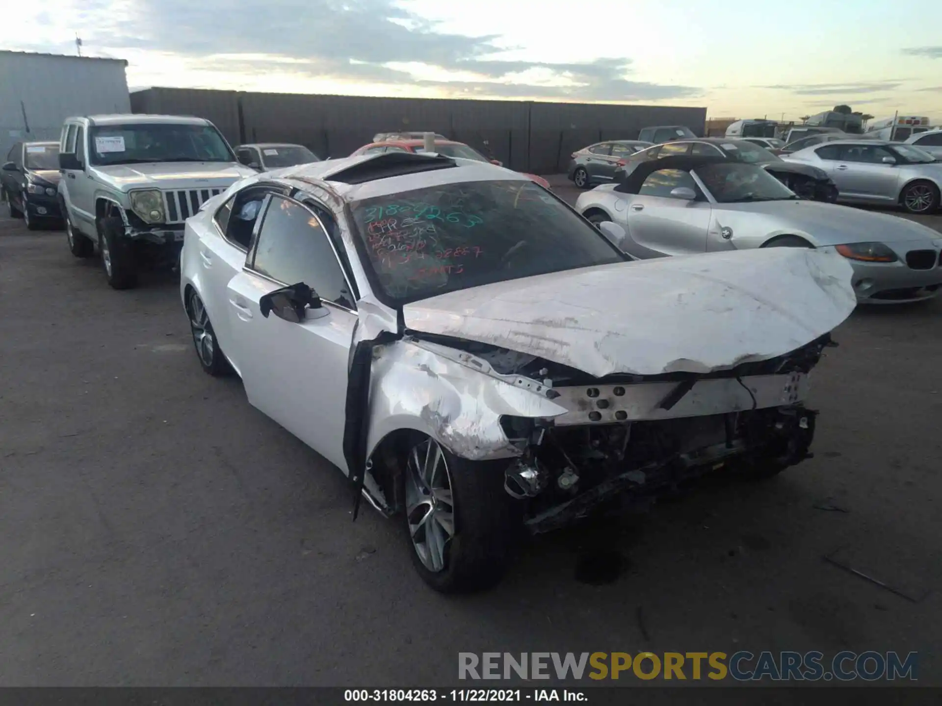 6 Photograph of a damaged car JTHAA1D22L5103235 LEXUS IS 2020