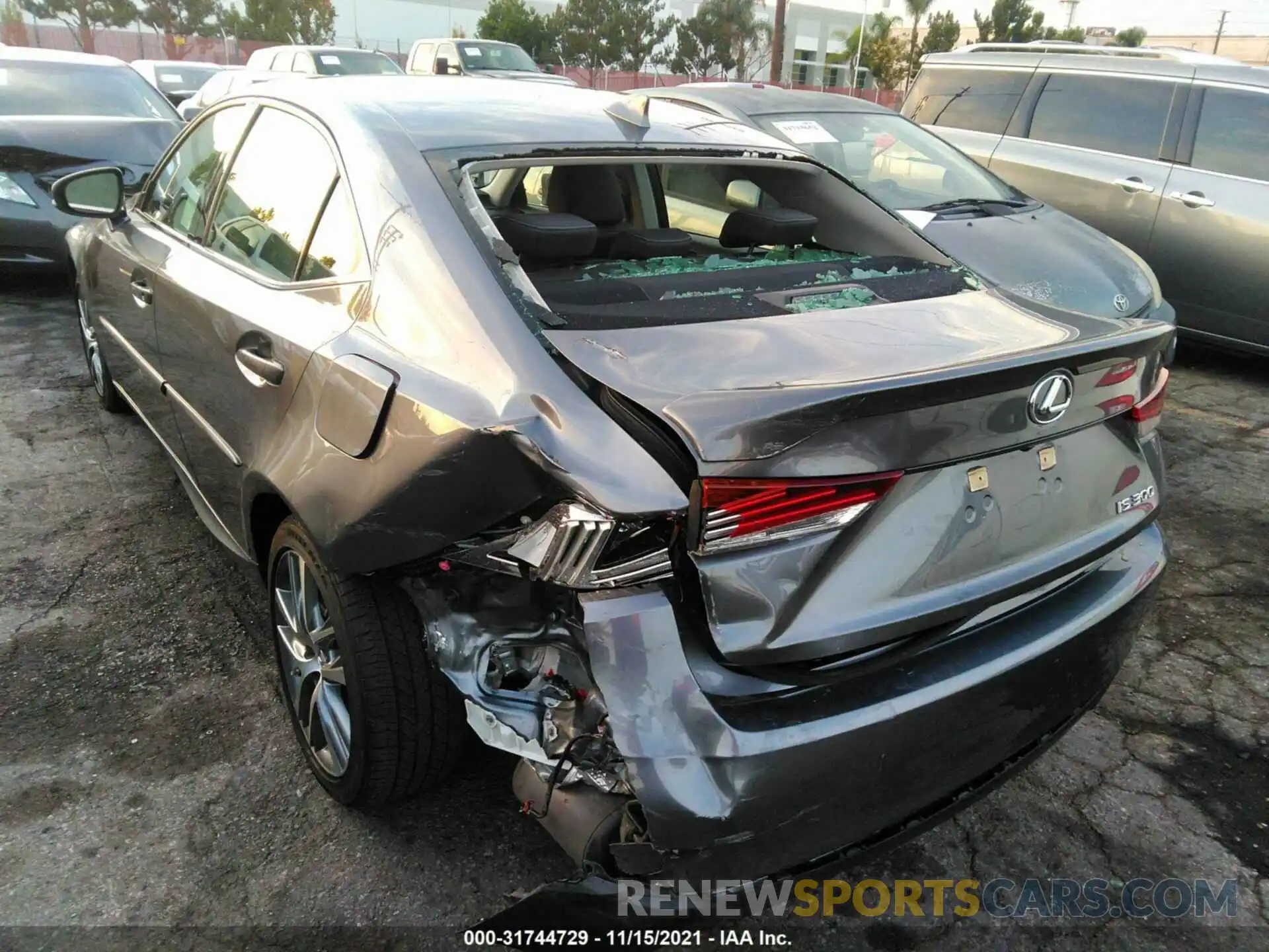 3 Photograph of a damaged car JTHAA1D22L5104112 LEXUS IS 2020