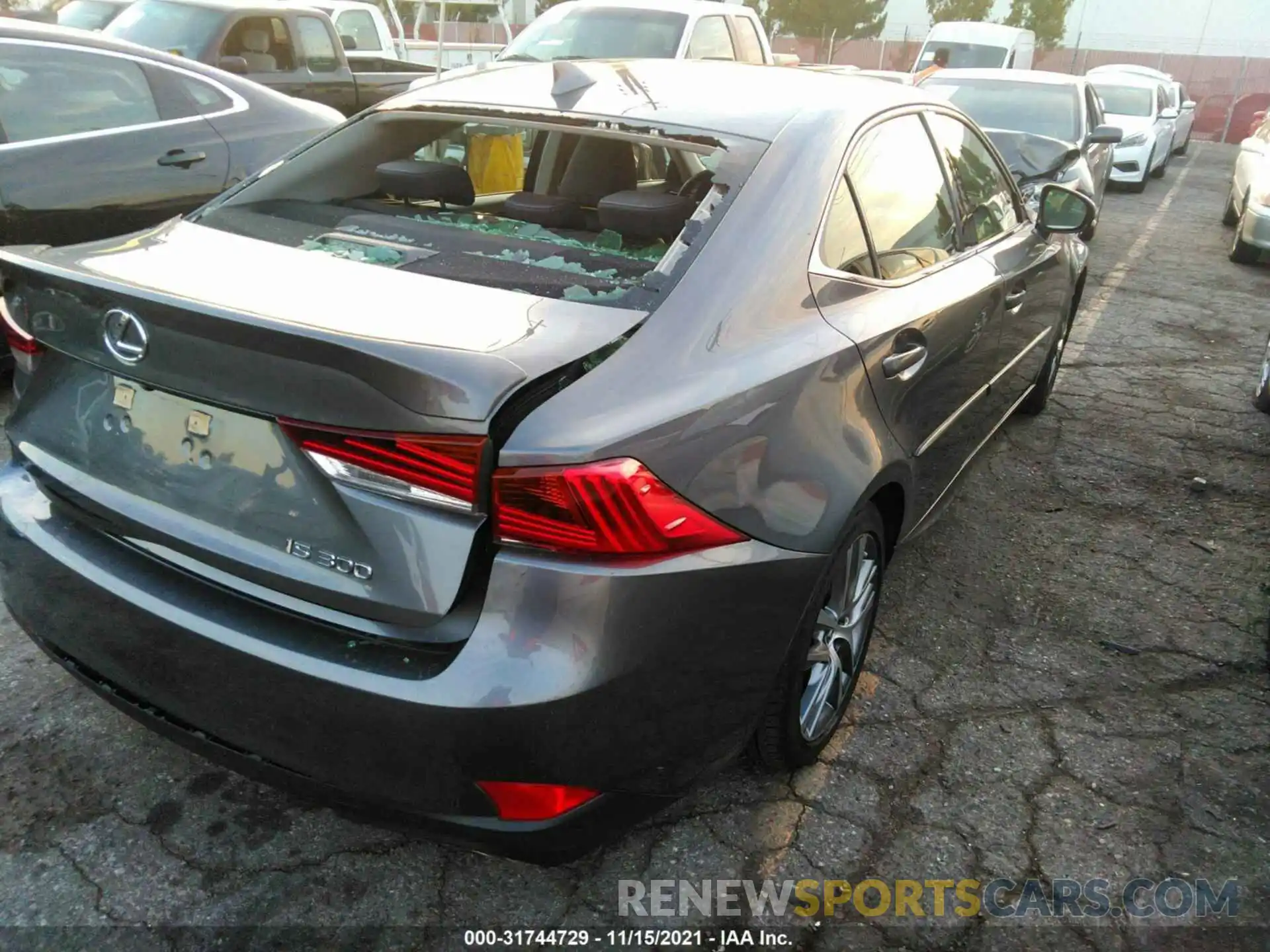 4 Photograph of a damaged car JTHAA1D22L5104112 LEXUS IS 2020