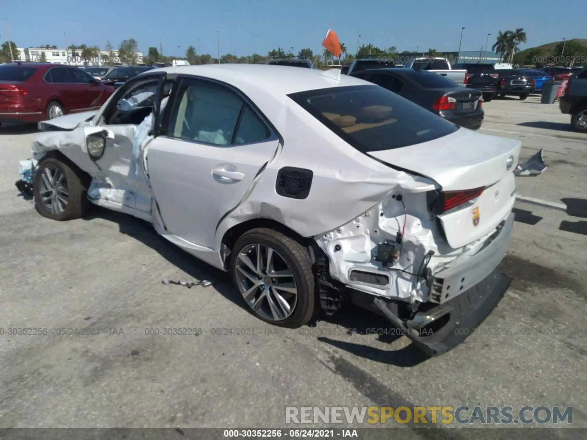 3 Photograph of a damaged car JTHAA1D22L5106801 LEXUS IS 2020