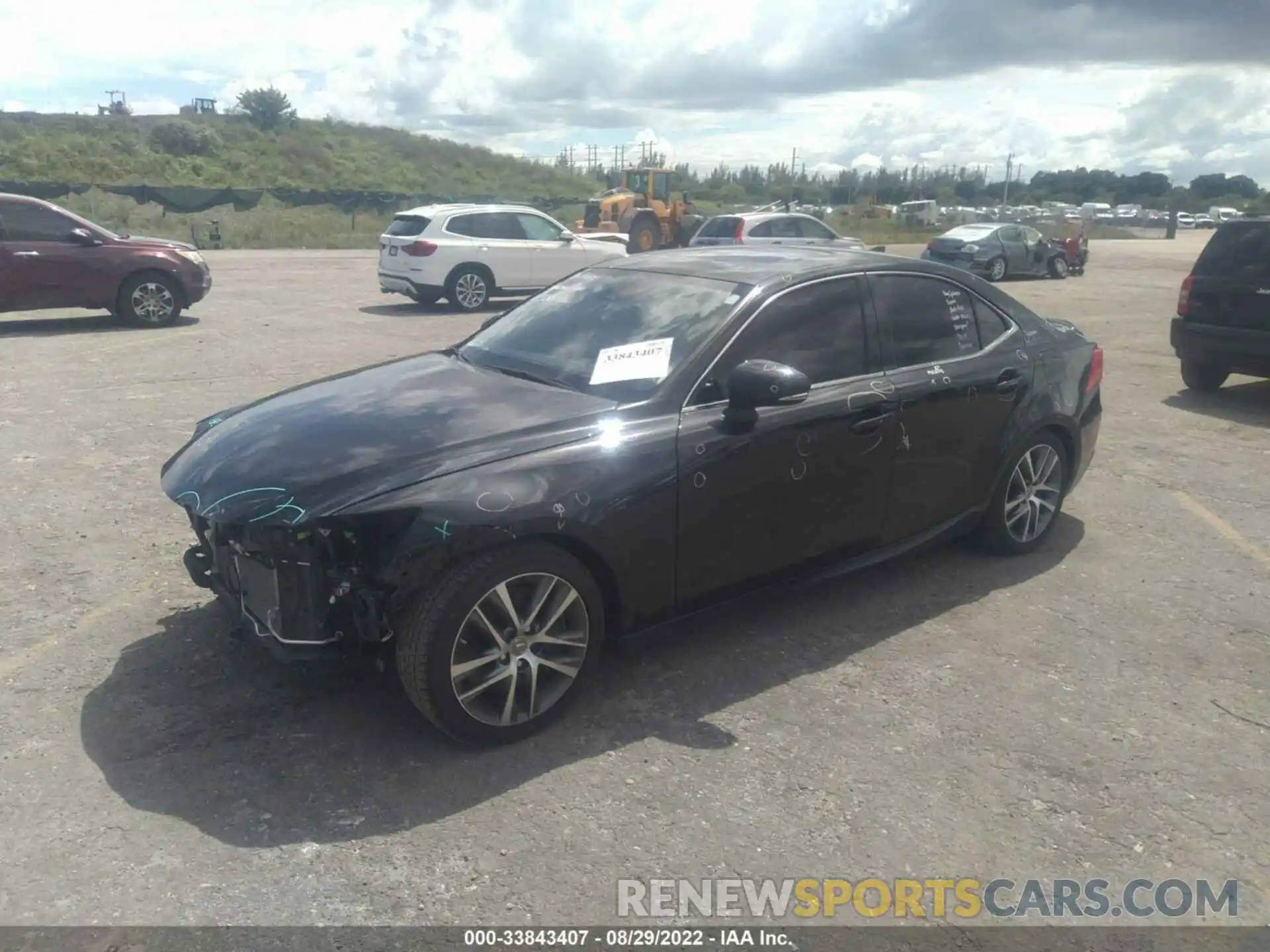 2 Photograph of a damaged car JTHAA1D22L5108256 LEXUS IS 2020