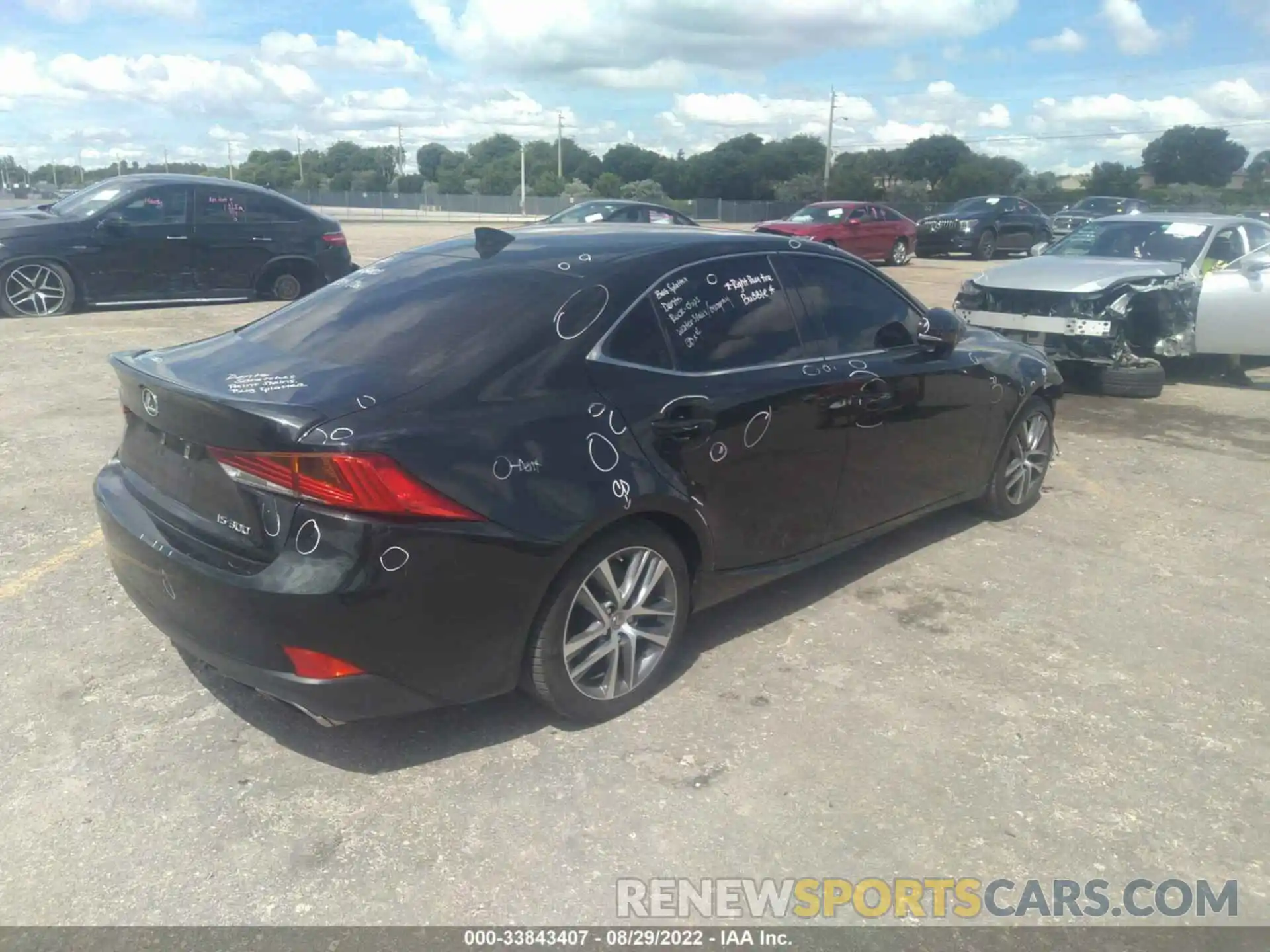 4 Photograph of a damaged car JTHAA1D22L5108256 LEXUS IS 2020