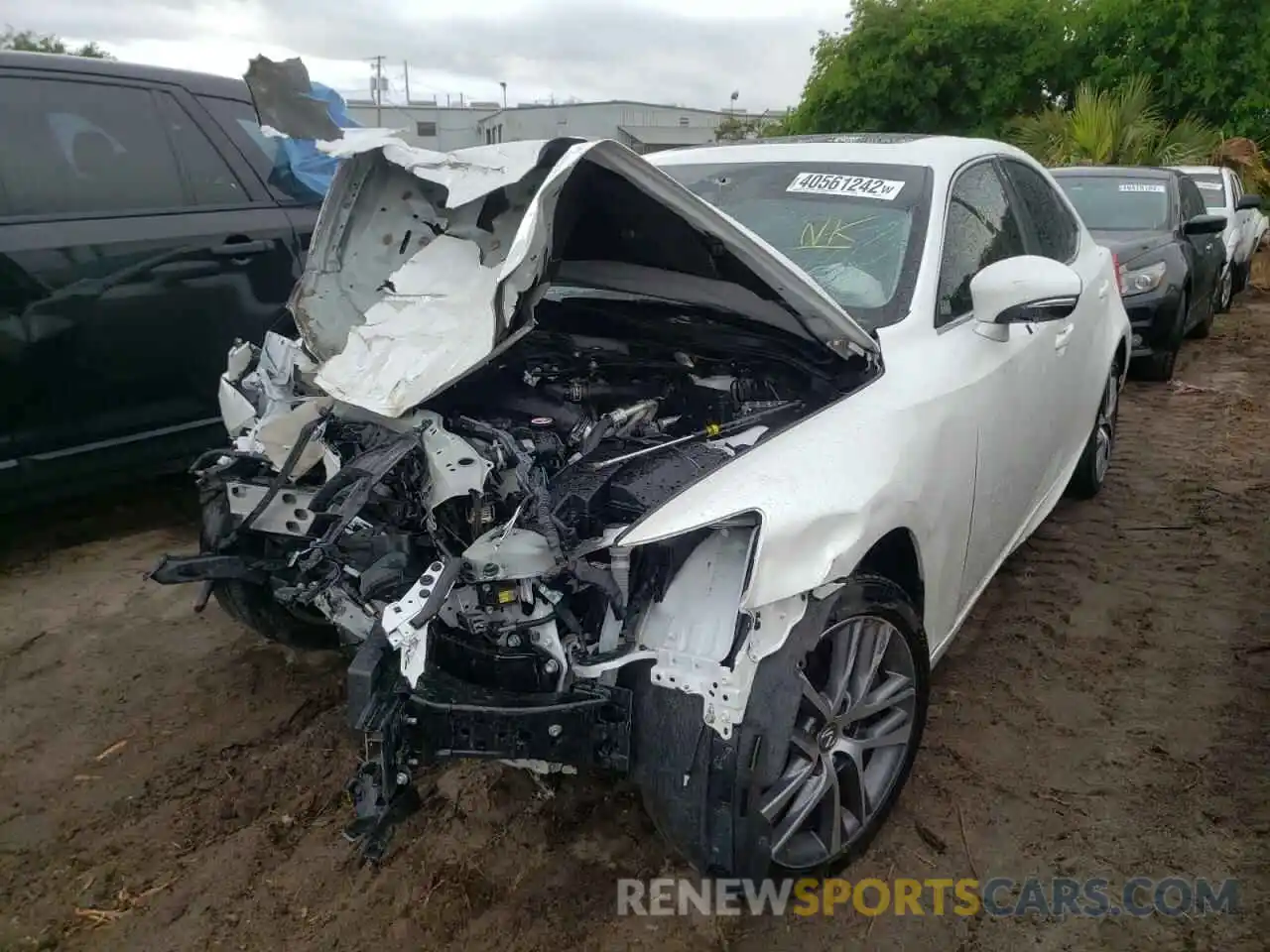 2 Photograph of a damaged car JTHAA1D22L5108984 LEXUS IS 2020