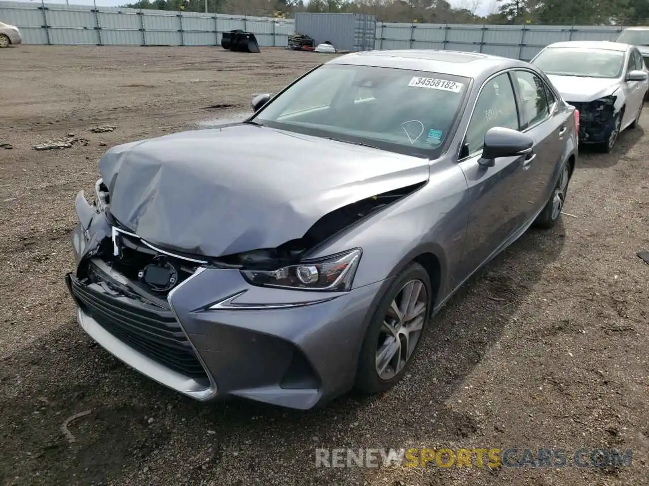 2 Photograph of a damaged car JTHAA1D23L5103437 LEXUS IS 2020