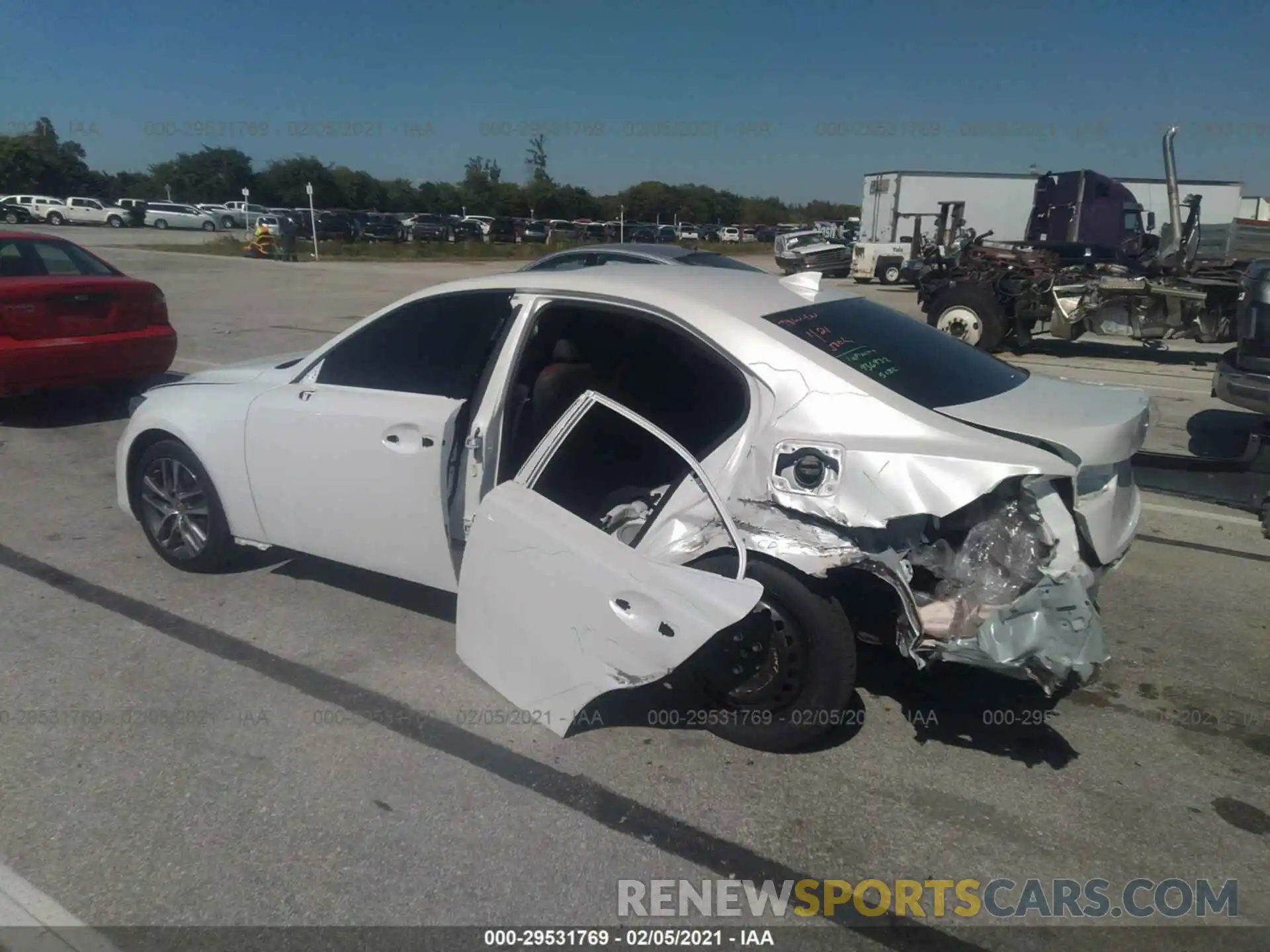 3 Photograph of a damaged car JTHAA1D23L5105320 LEXUS IS 2020