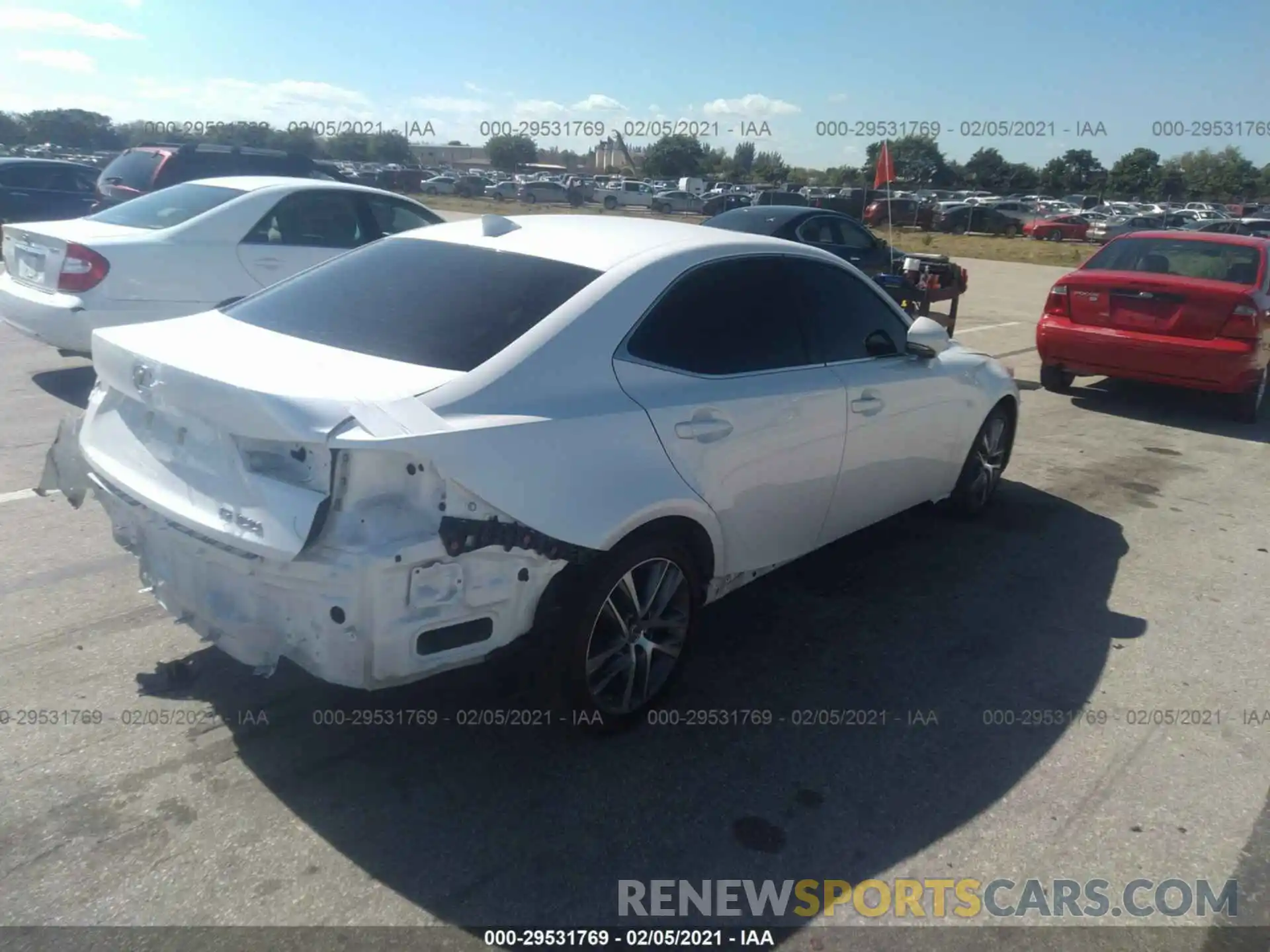 4 Photograph of a damaged car JTHAA1D23L5105320 LEXUS IS 2020