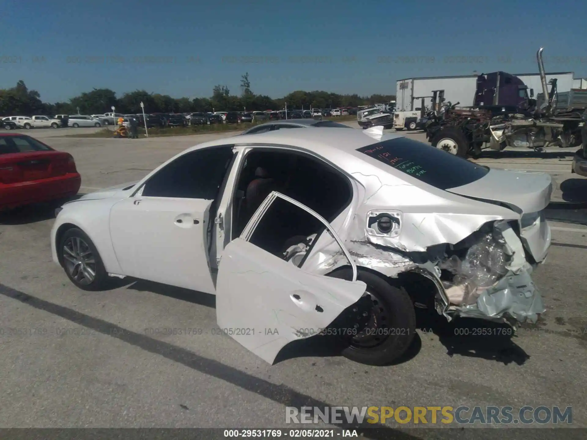 6 Photograph of a damaged car JTHAA1D23L5105320 LEXUS IS 2020