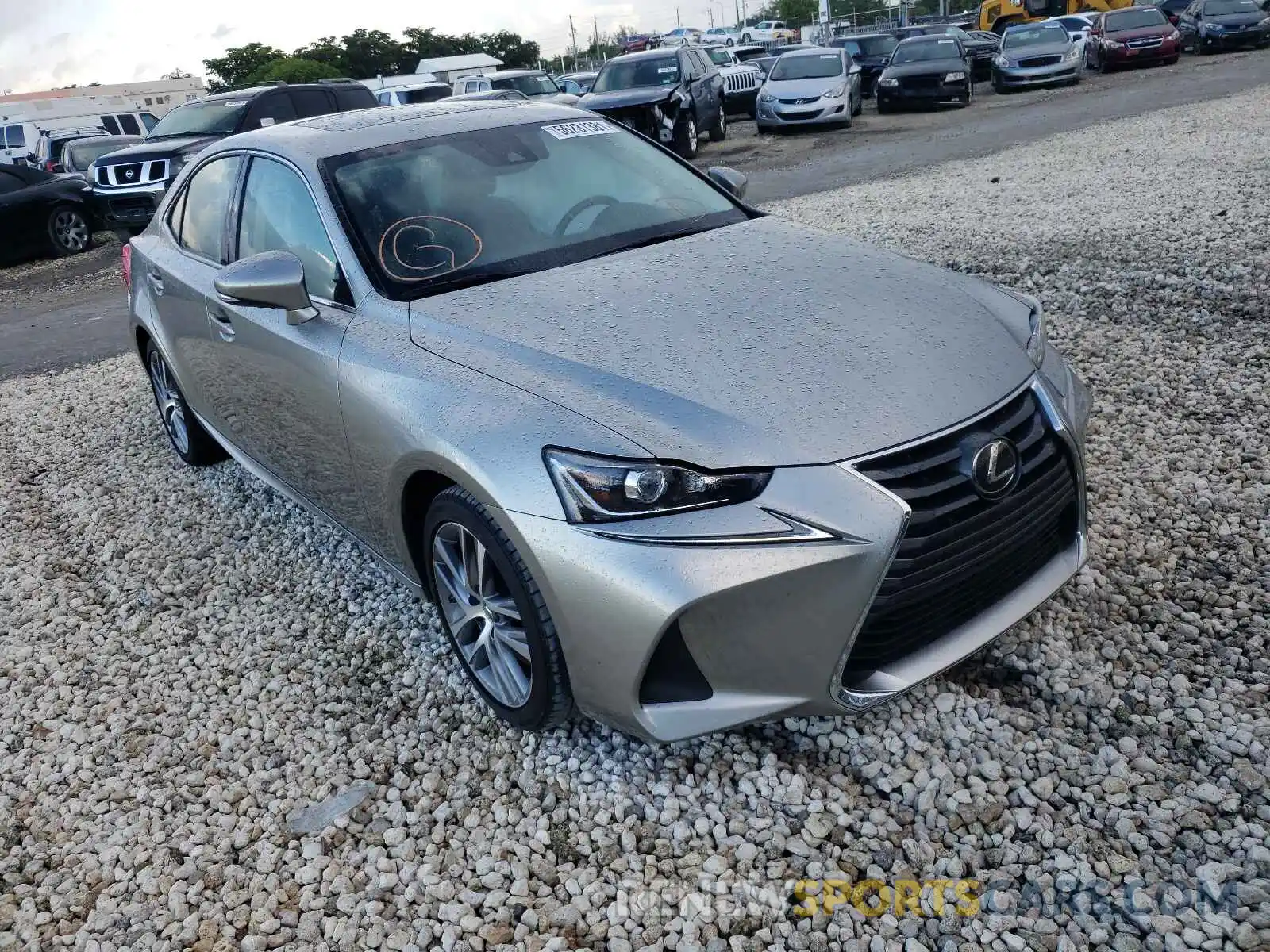 1 Photograph of a damaged car JTHAA1D24L5103978 LEXUS IS 2020