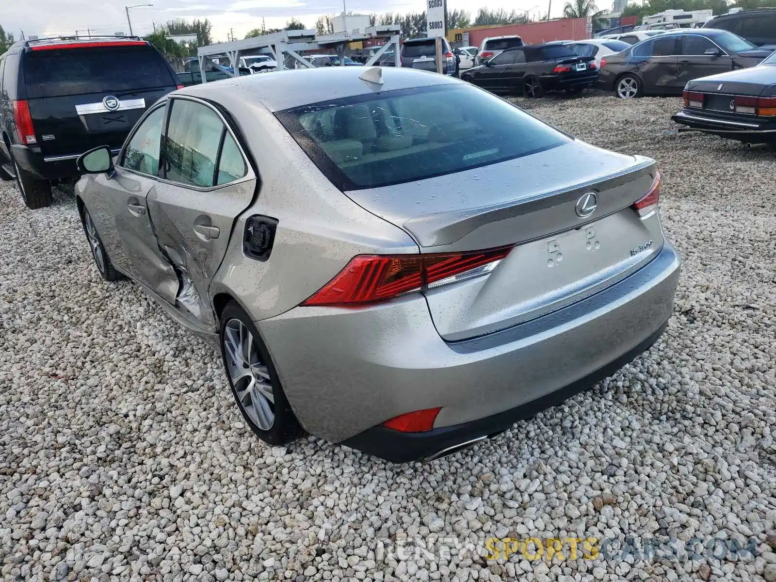 3 Photograph of a damaged car JTHAA1D24L5103978 LEXUS IS 2020