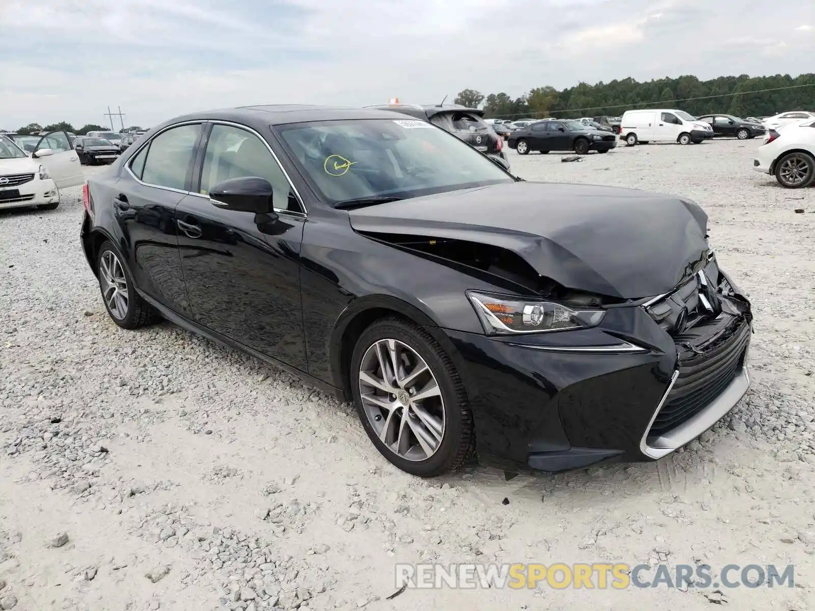 1 Photograph of a damaged car JTHAA1D24L5104239 LEXUS IS 2020