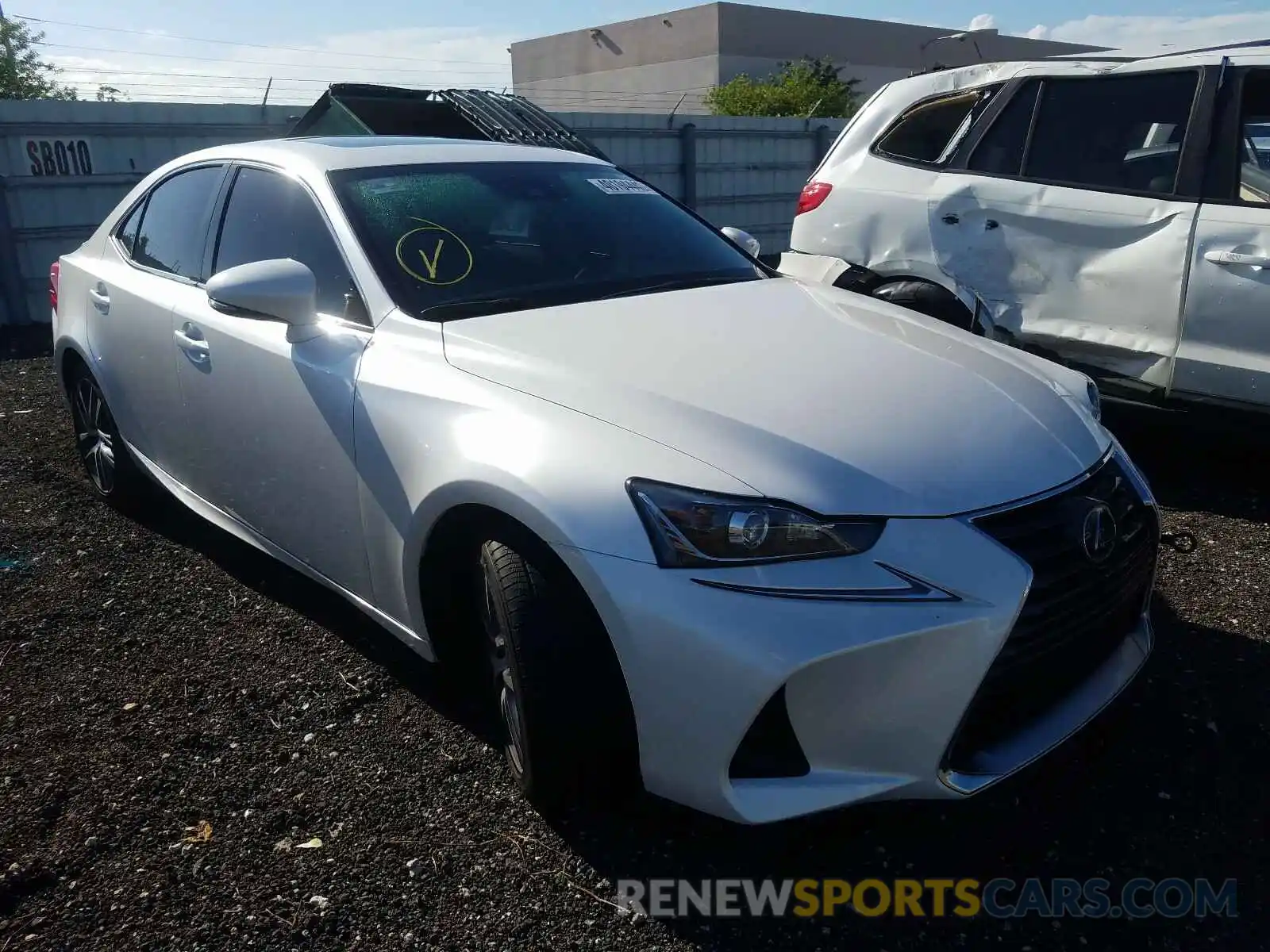 1 Photograph of a damaged car JTHAA1D24L5104662 LEXUS IS 2020