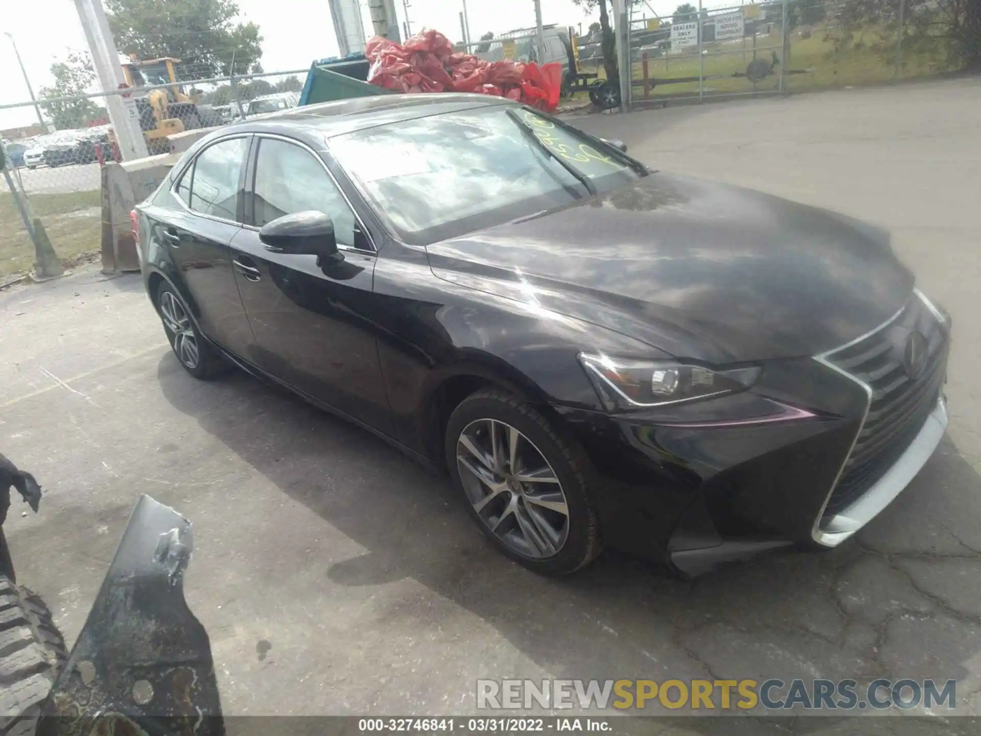 1 Photograph of a damaged car JTHAA1D24L5106590 LEXUS IS 2020