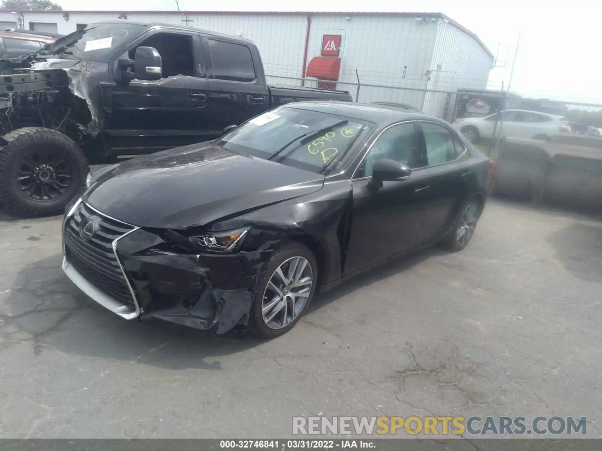 2 Photograph of a damaged car JTHAA1D24L5106590 LEXUS IS 2020