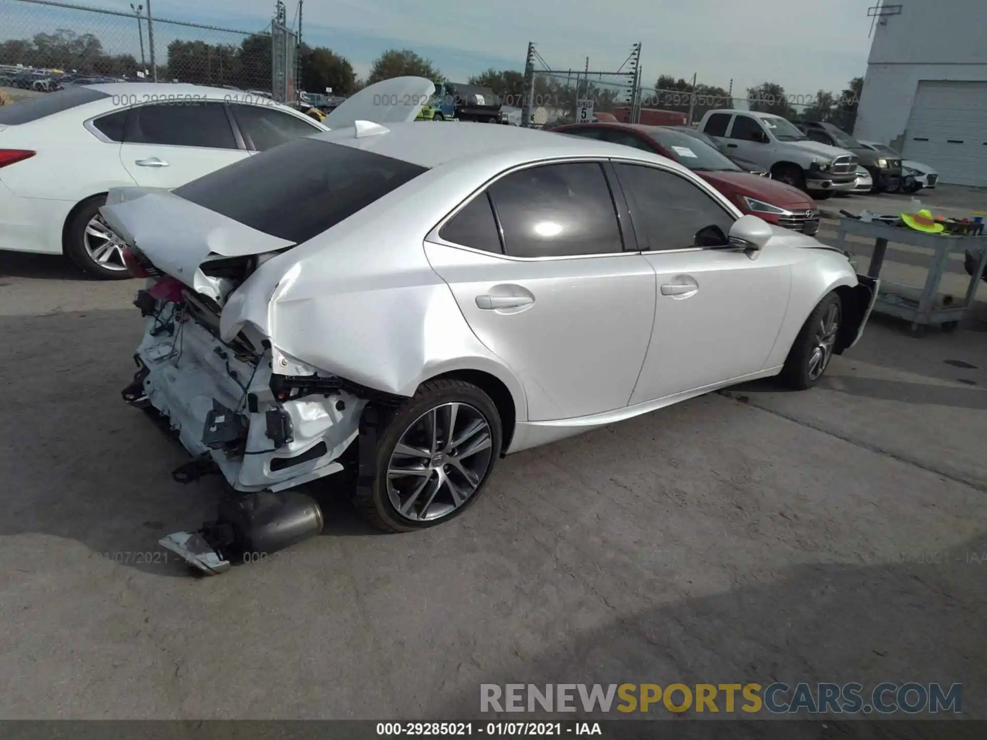 4 Photograph of a damaged car JTHAA1D25L5102807 LEXUS IS 2020