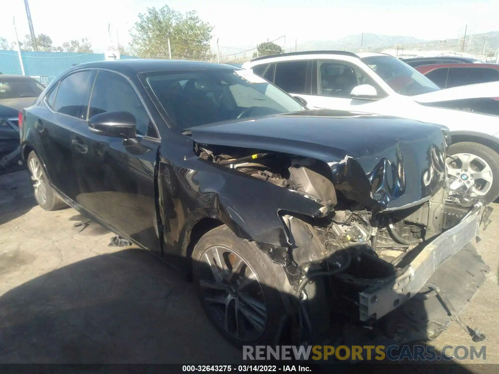 1 Photograph of a damaged car JTHAA1D26L5108745 LEXUS IS 2020