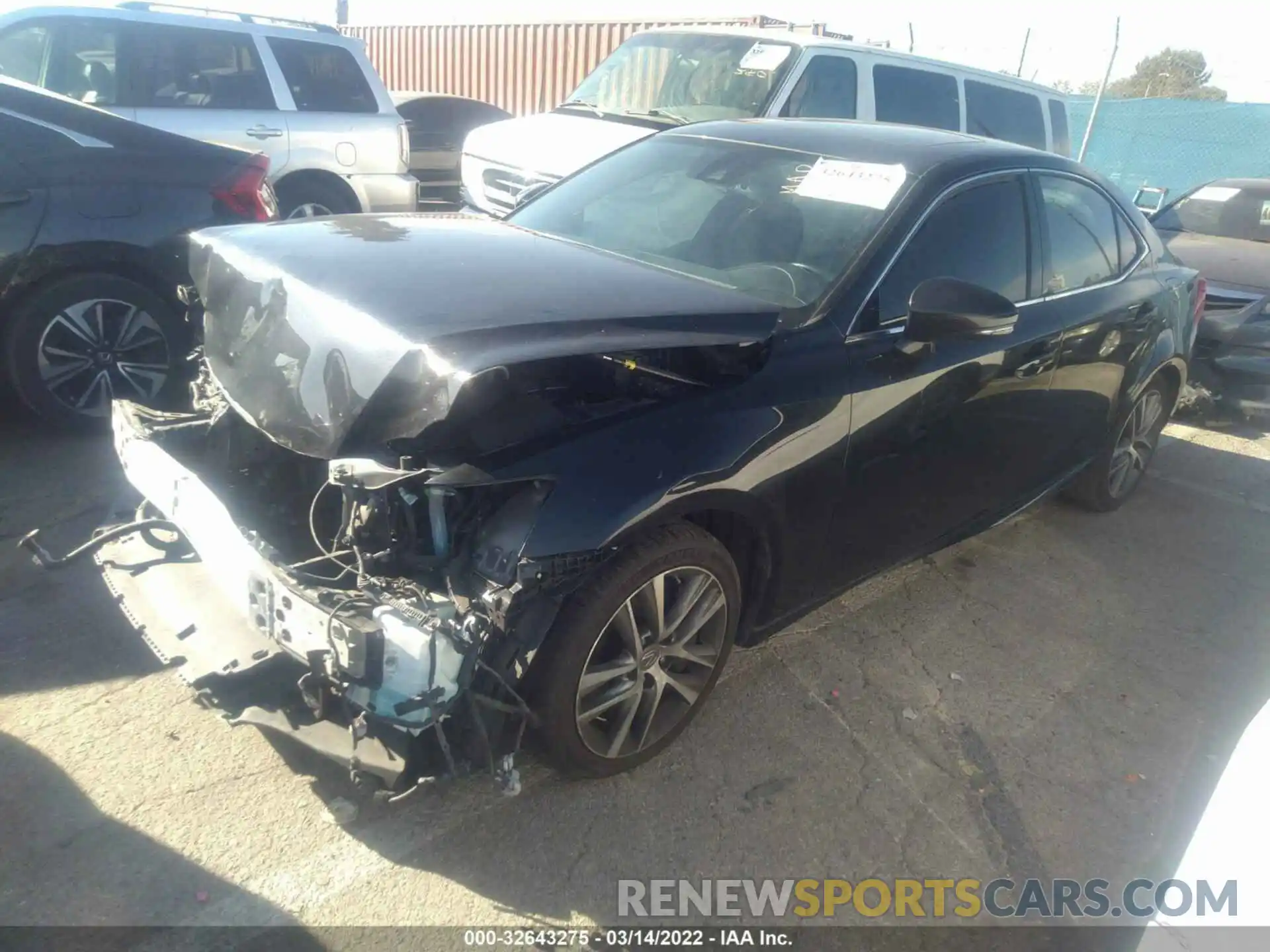 2 Photograph of a damaged car JTHAA1D26L5108745 LEXUS IS 2020