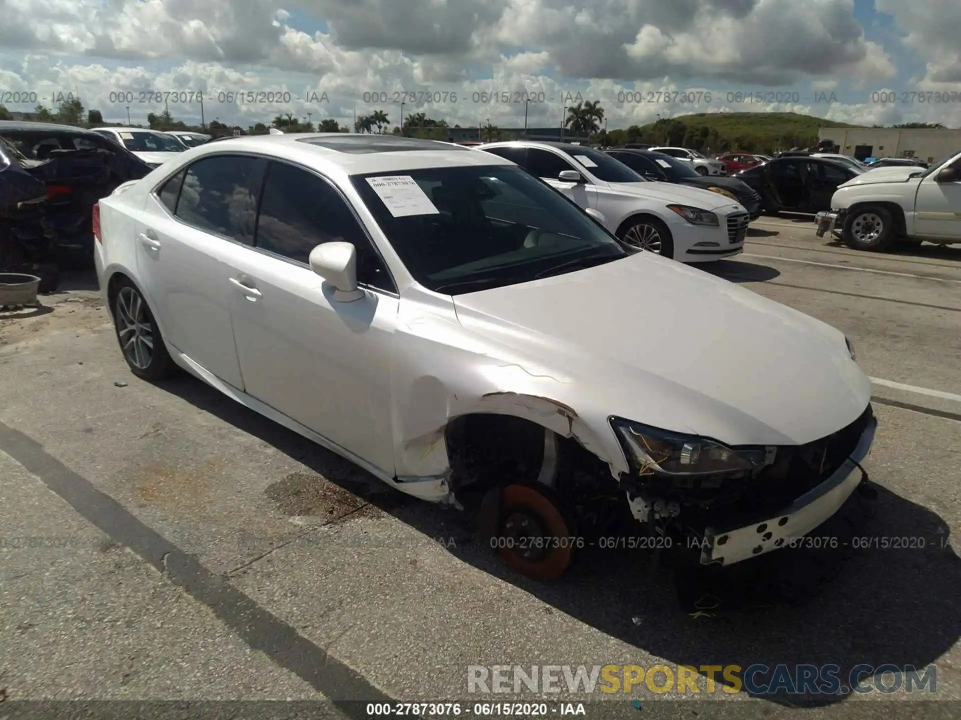 1 Photograph of a damaged car JTHAA1D27L5102629 LEXUS IS 2020