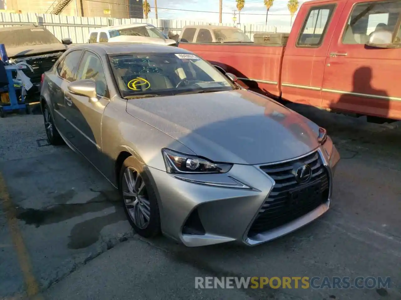 1 Photograph of a damaged car JTHAA1D27L5107653 LEXUS IS 2020