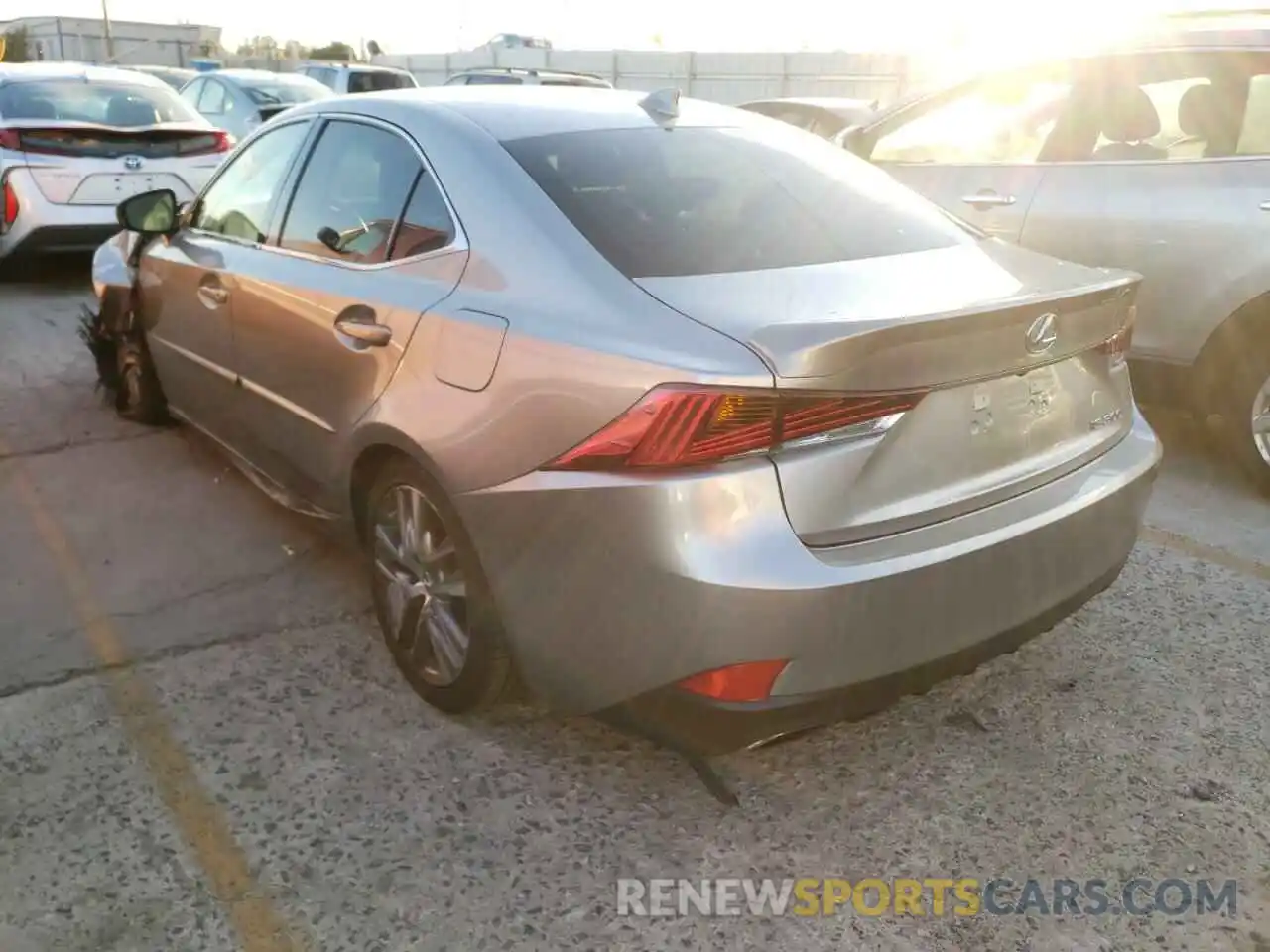 3 Photograph of a damaged car JTHAA1D27L5107653 LEXUS IS 2020