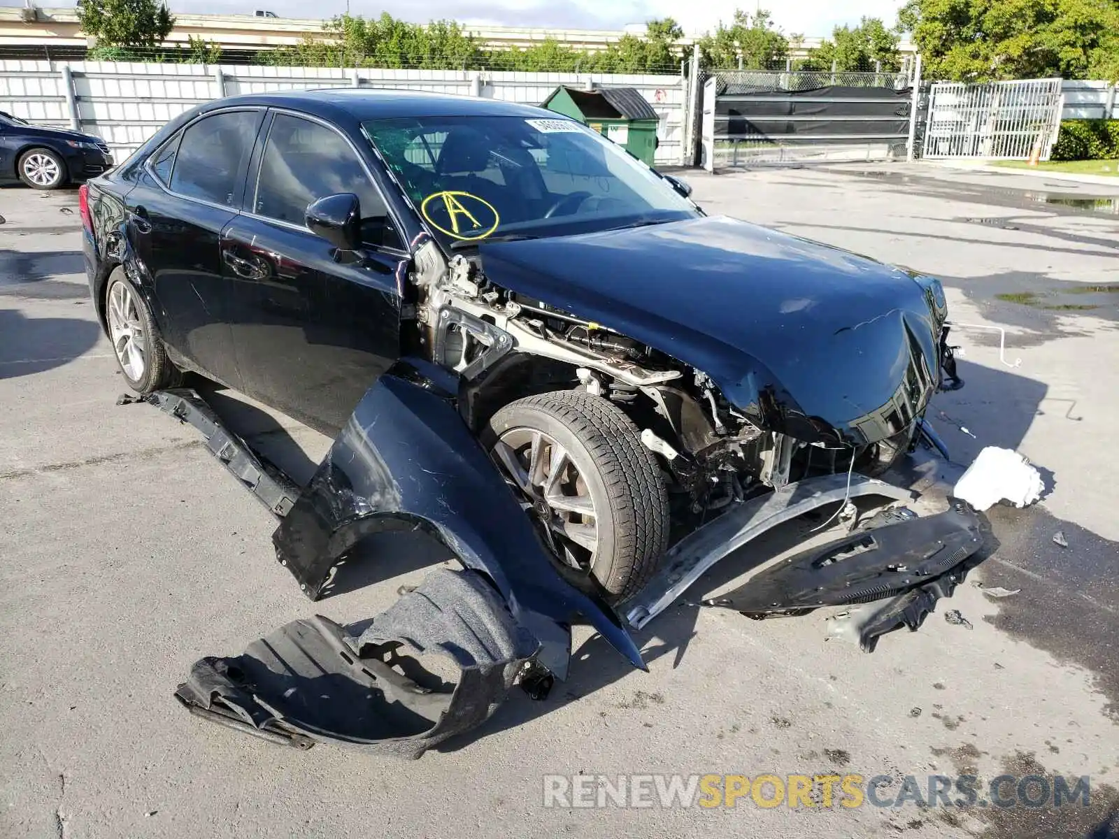 1 Photograph of a damaged car JTHAA1D28L5105751 LEXUS IS 2020