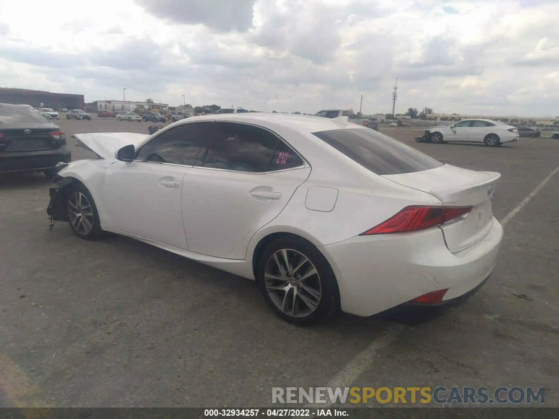 3 Photograph of a damaged car JTHAA1D28L5106835 LEXUS IS 2020