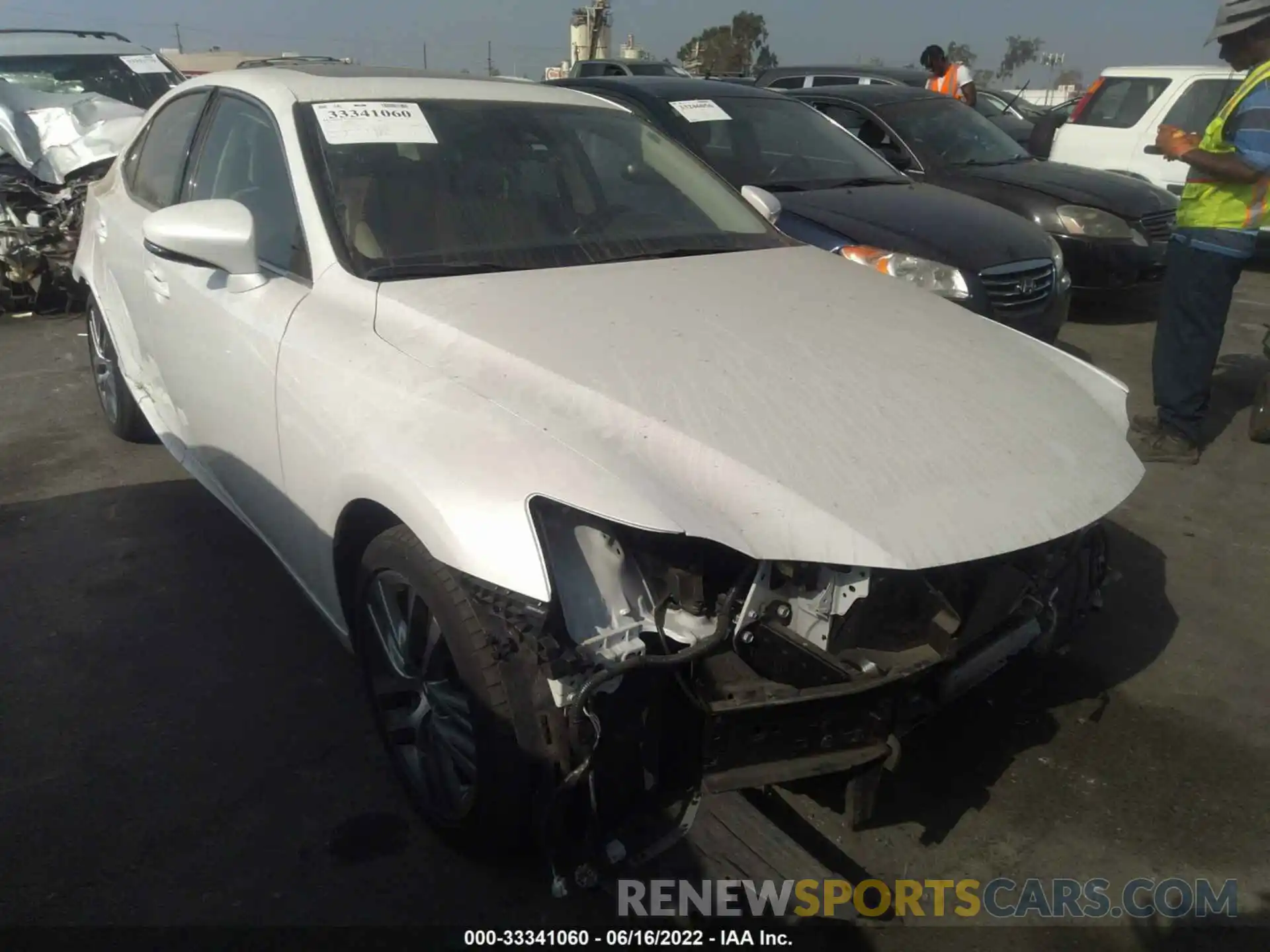 1 Photograph of a damaged car JTHAA1D29L5101370 LEXUS IS 2020