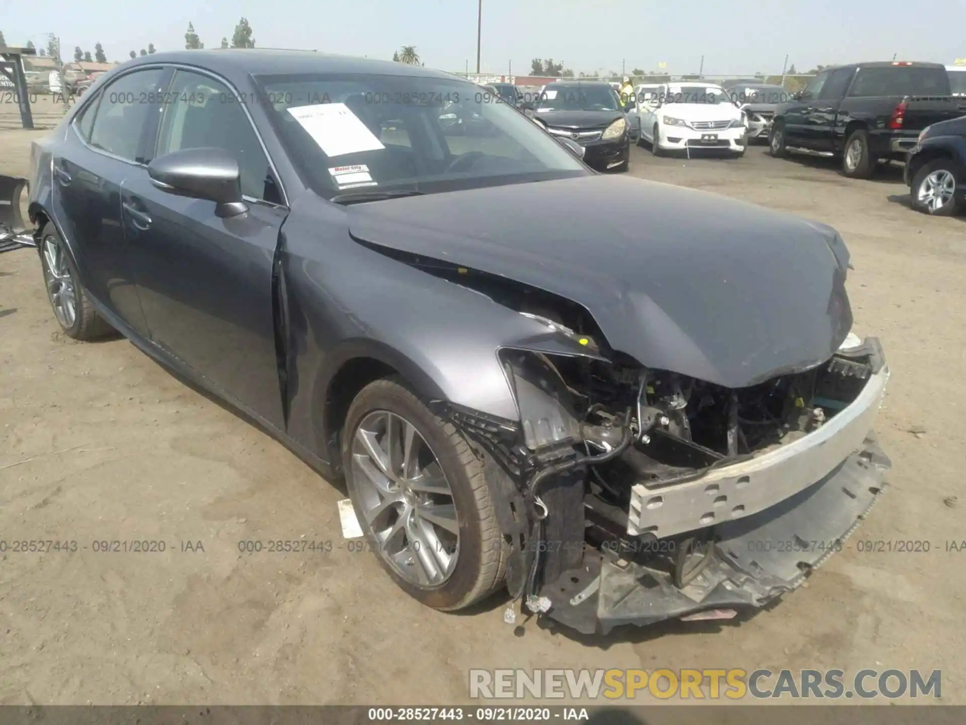 1 Photograph of a damaged car JTHAA1D29L5101420 LEXUS IS 2020