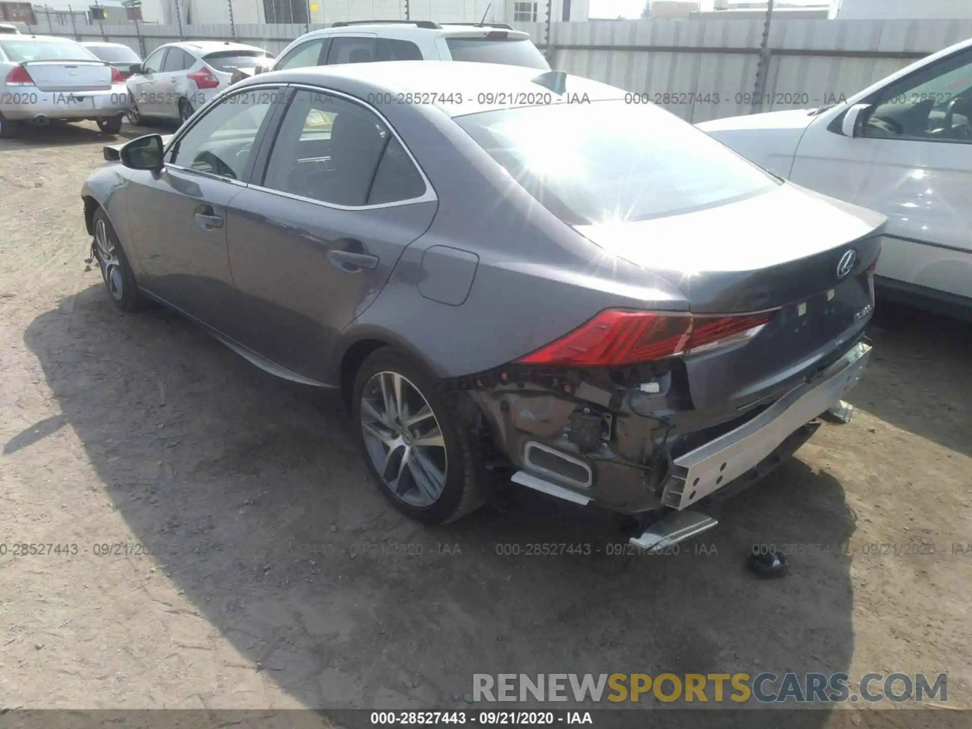 3 Photograph of a damaged car JTHAA1D29L5101420 LEXUS IS 2020