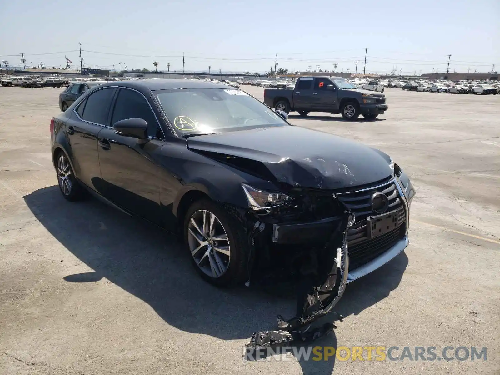 1 Photograph of a damaged car JTHAA1D29L5104253 LEXUS IS 2020