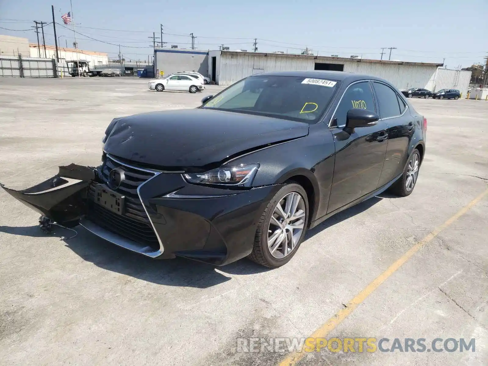 2 Photograph of a damaged car JTHAA1D29L5104253 LEXUS IS 2020